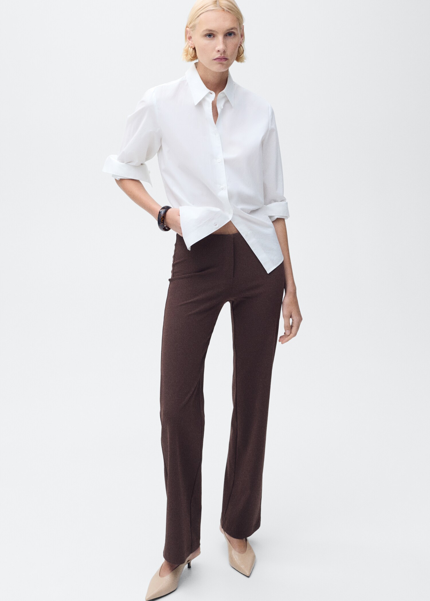 Straight suit trousers - Details of the article 2