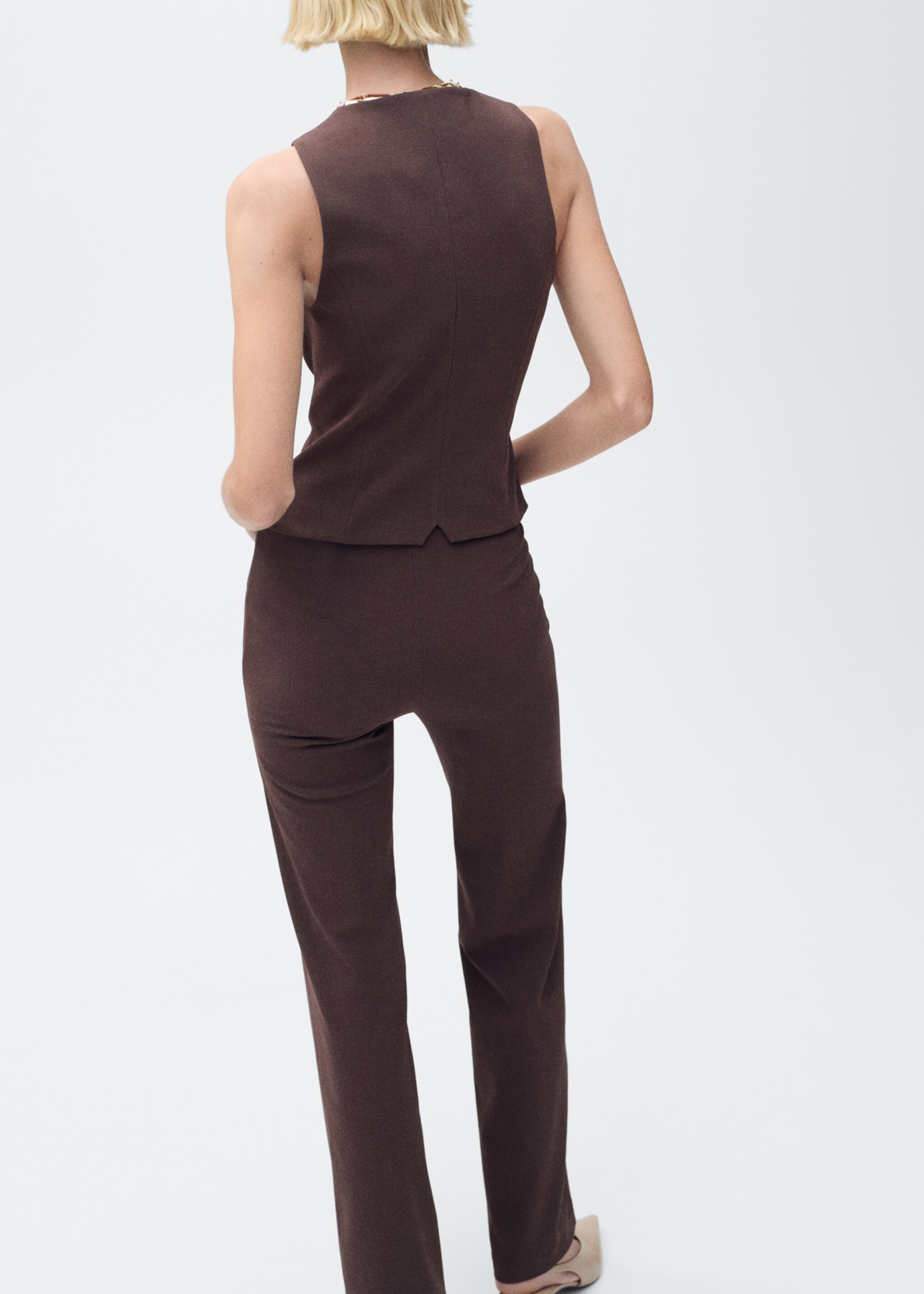 Straight suit trousers - Reverse of the article