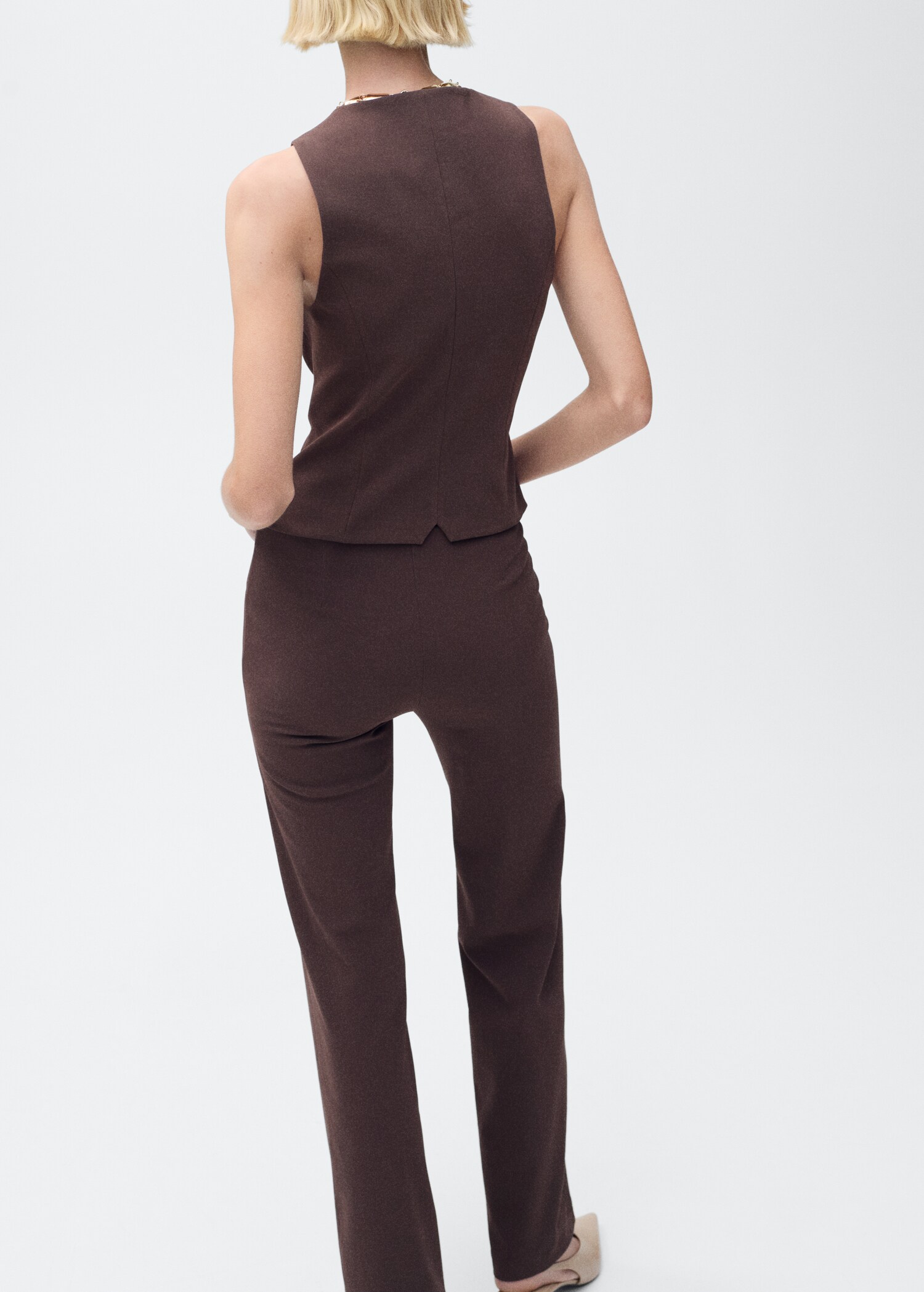 Straight suit trousers - Reverse of the article
