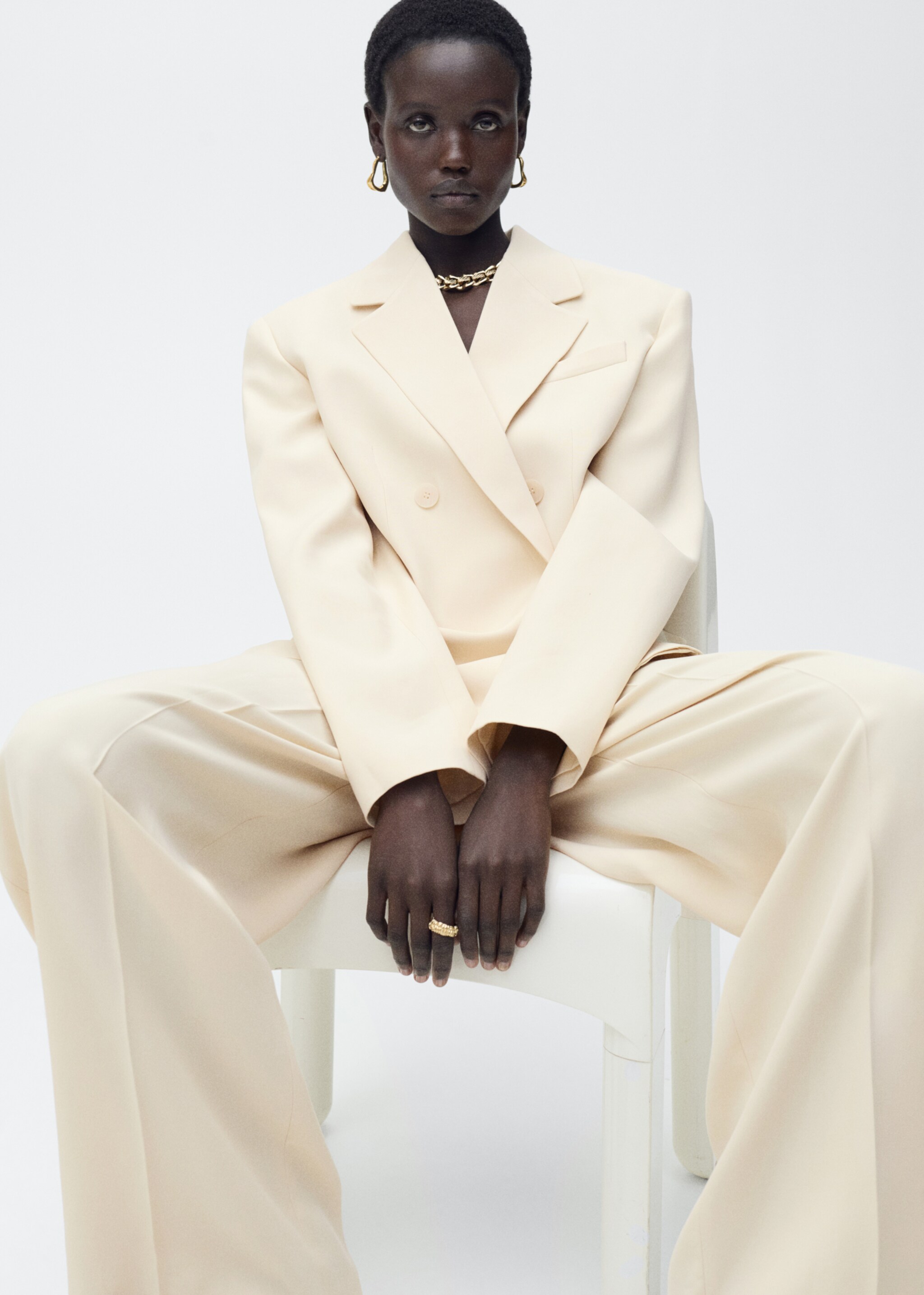 Pantalon costume wideleg à pinces - Détail de l'article 6