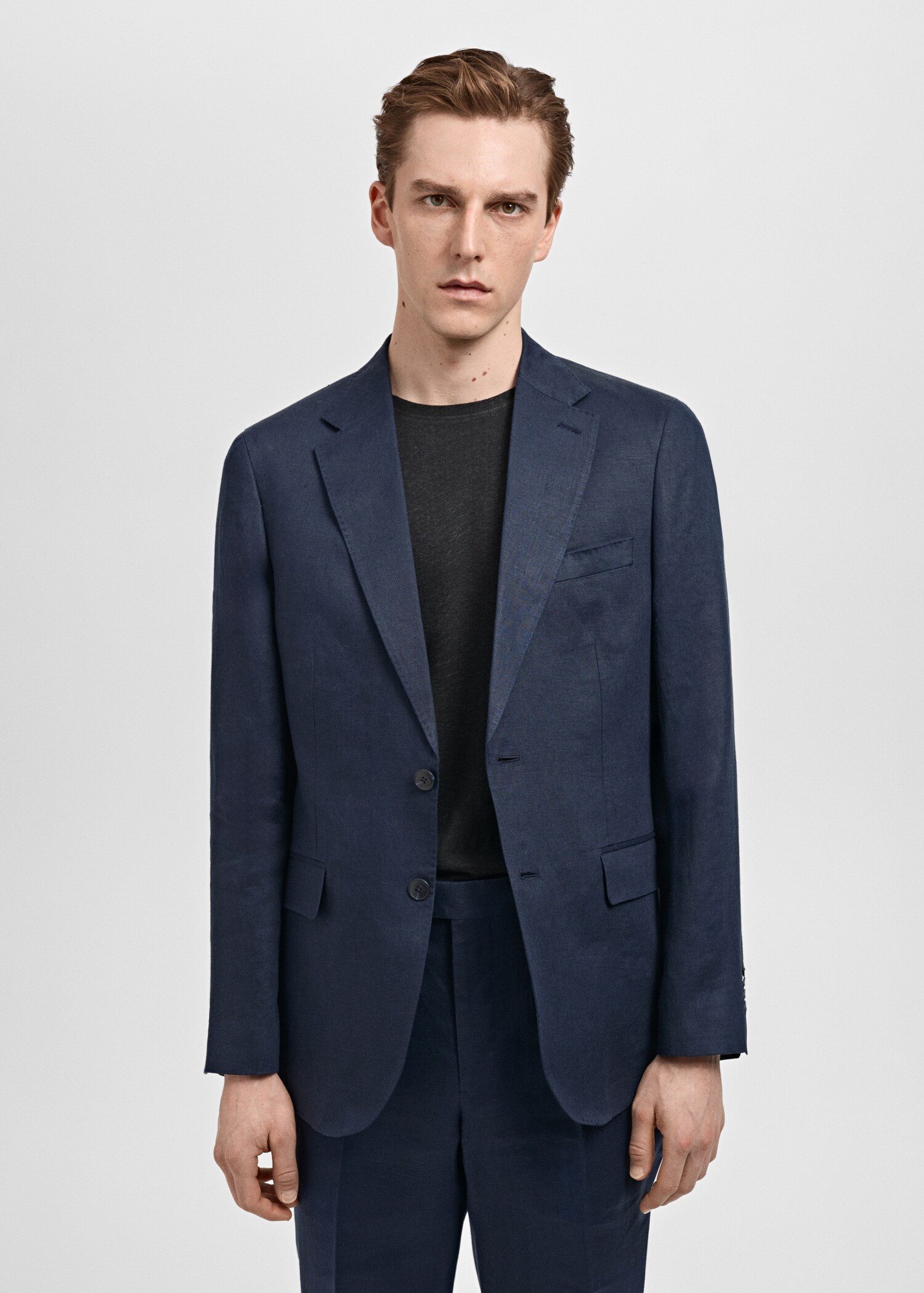 Slim-Fit-Sakko Amalfi aus 100 % Leinen - Mittlere Ansicht