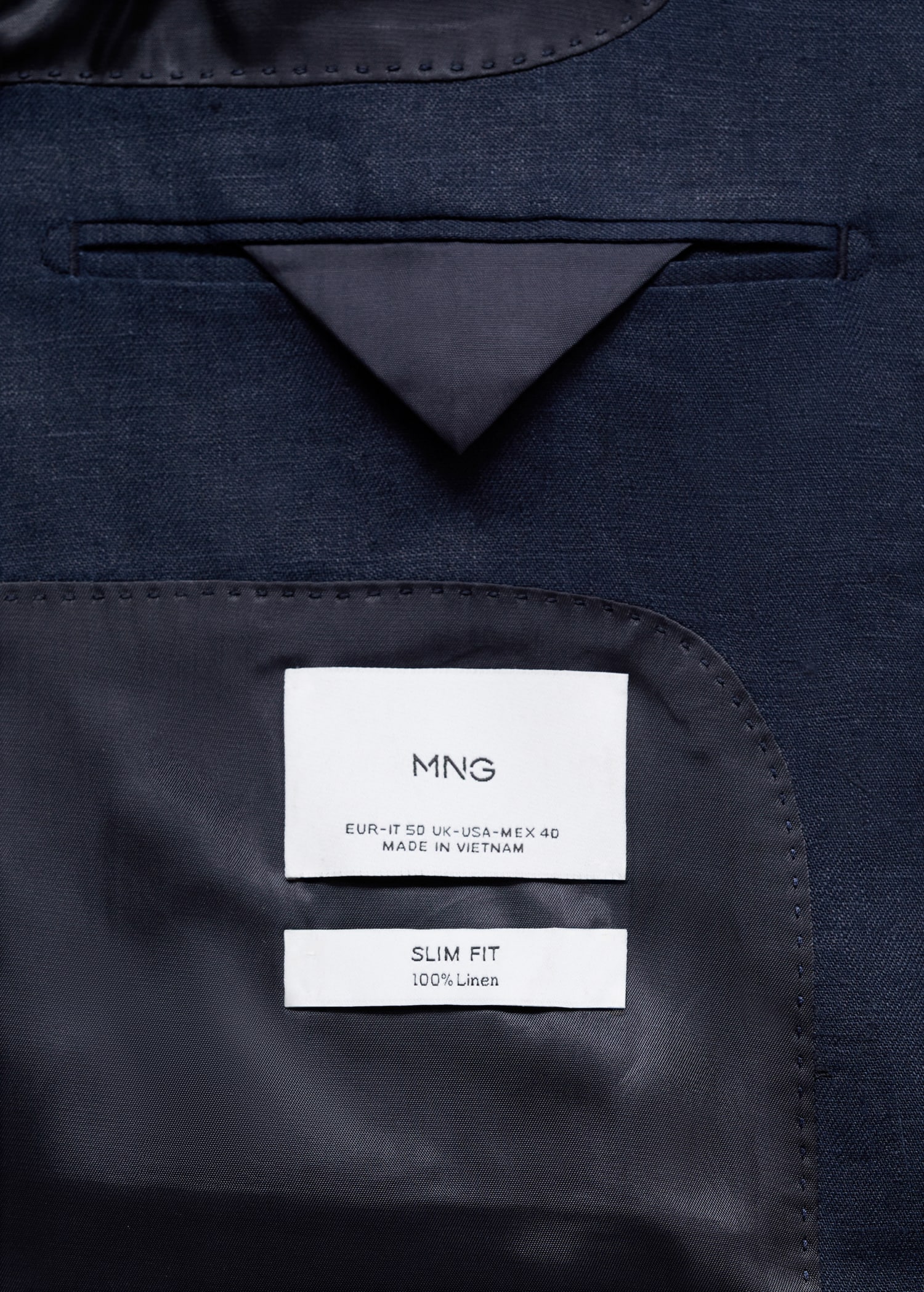Slim-Fit-Sakko Amalfi aus 100 % Leinen - Detail des Artikels 0
