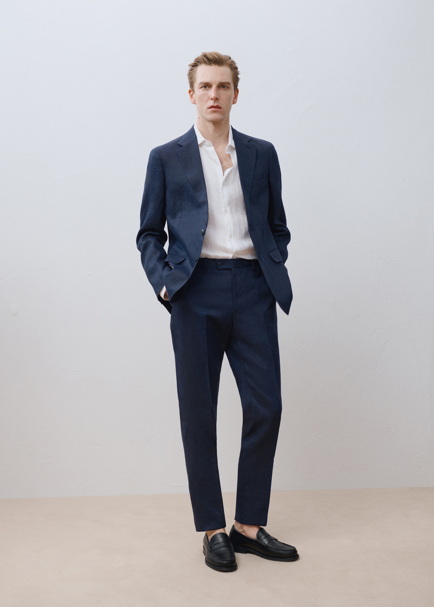 Slim-Fit-Sakko Amalfi aus 100 % Leinen - Detail des Artikels 5