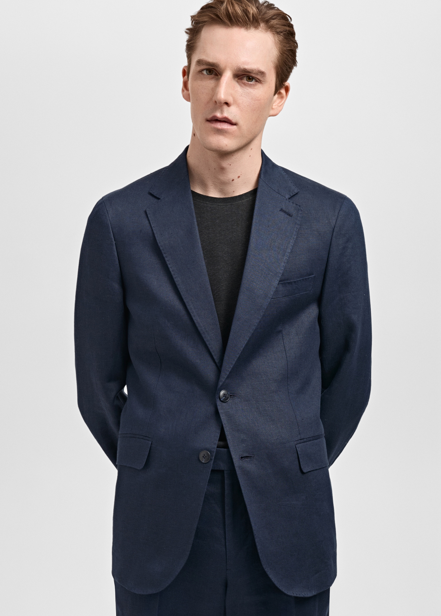 Slim-Fit-Sakko Amalfi aus 100 % Leinen - Detail des Artikels 6
