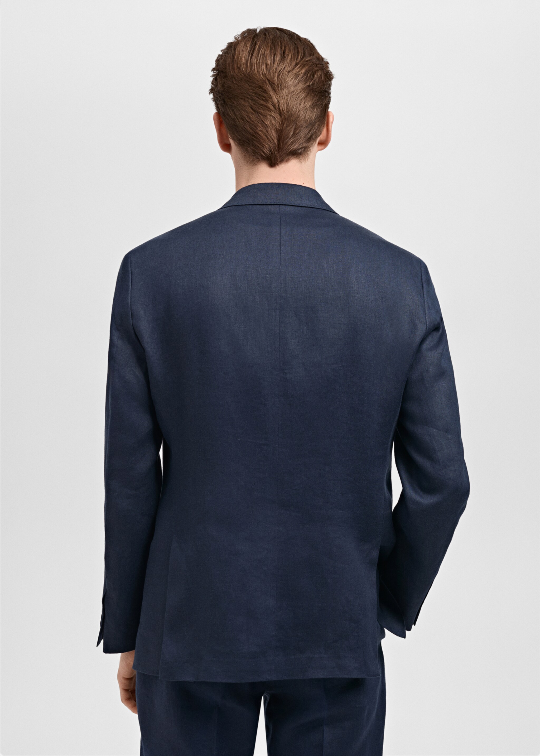 Dressjakke slim fit i 100% lin - Baksiden av artikkelen