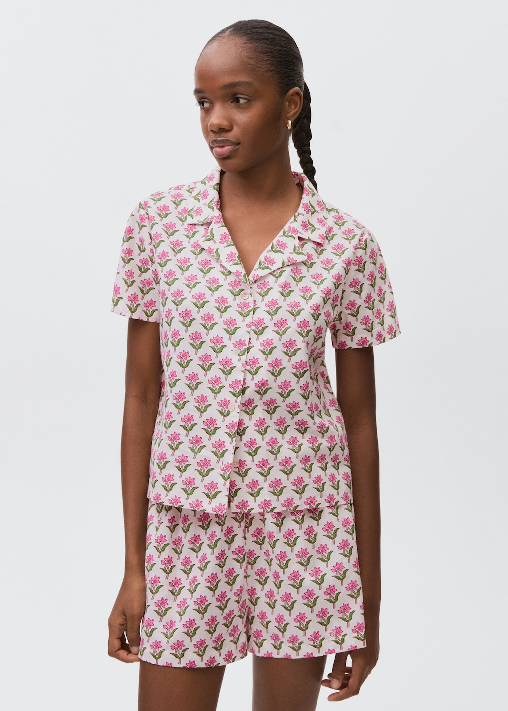 Printed cotton pyjama pack - Teen | MANGO USA