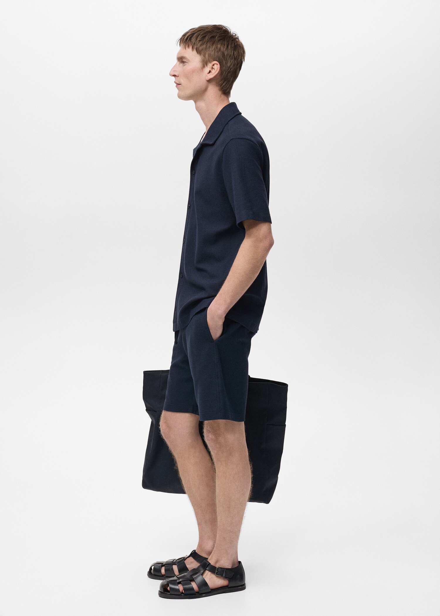 Bermudasshorts mit Strickstruktur - Detail des Artikels 2