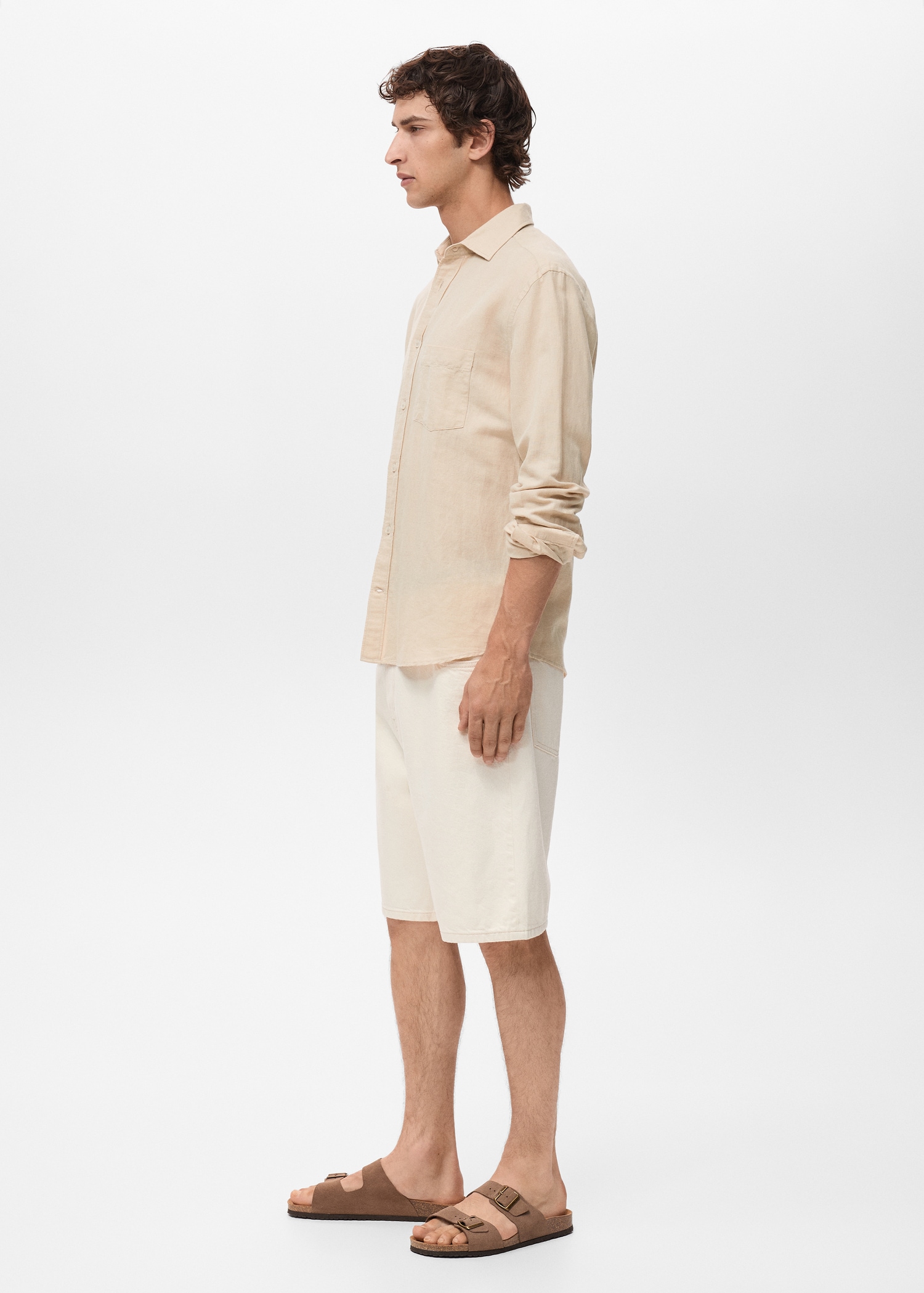 Pocket linen shirt - Details of the article 2