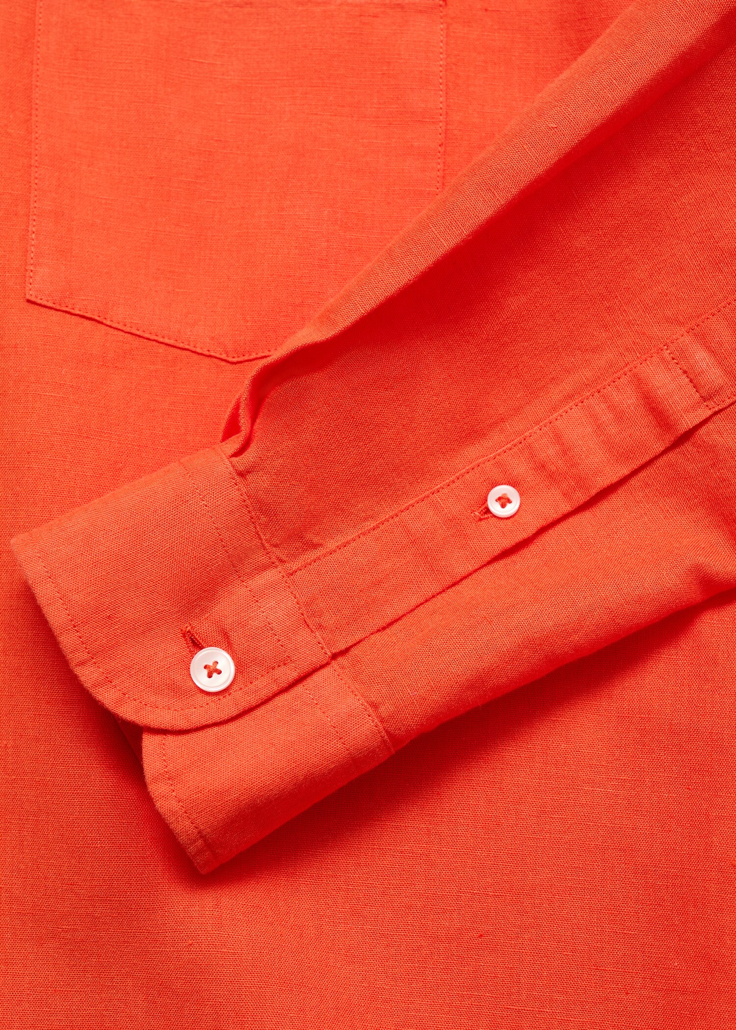 Pocket linen shirt - Details of the article 0
