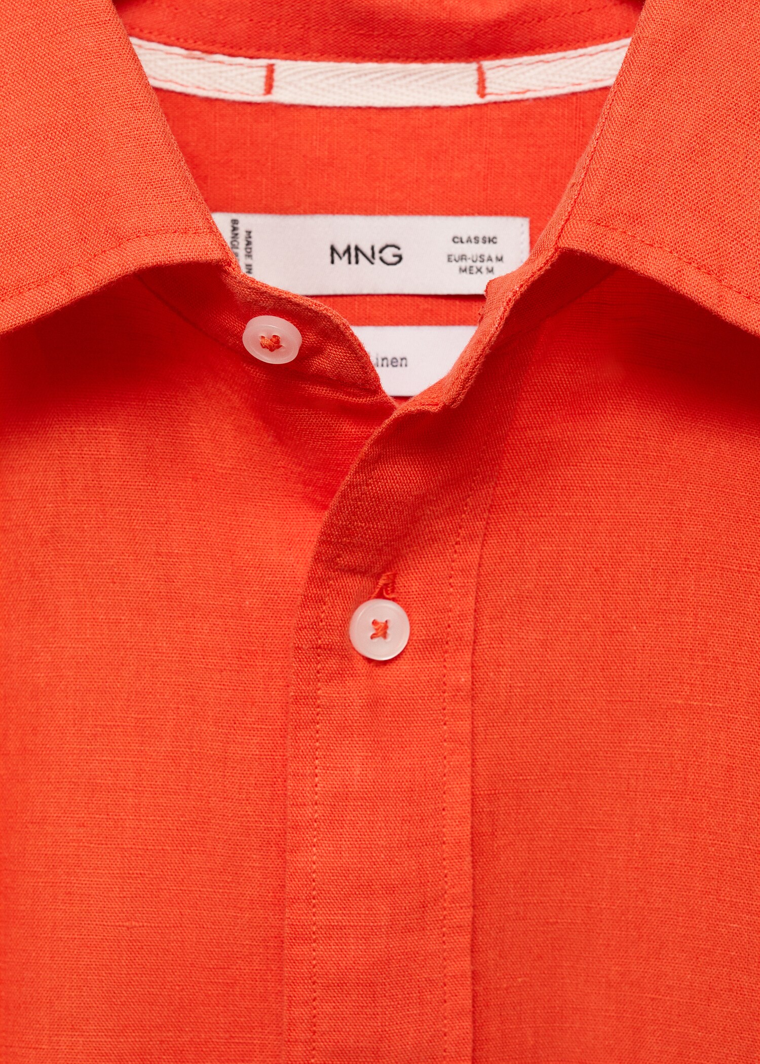 Pocket linen shirt - Details of the article 8