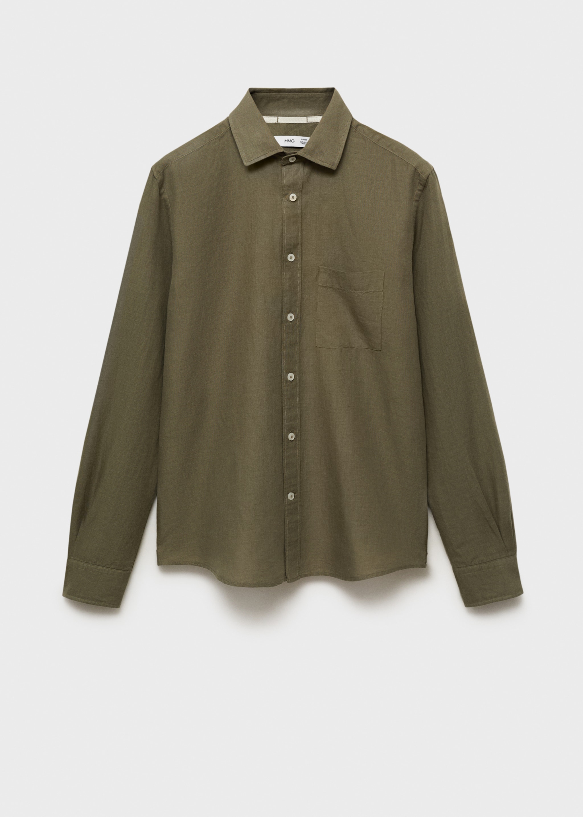 Linnen blouse met borstzak - Artikel zonder model