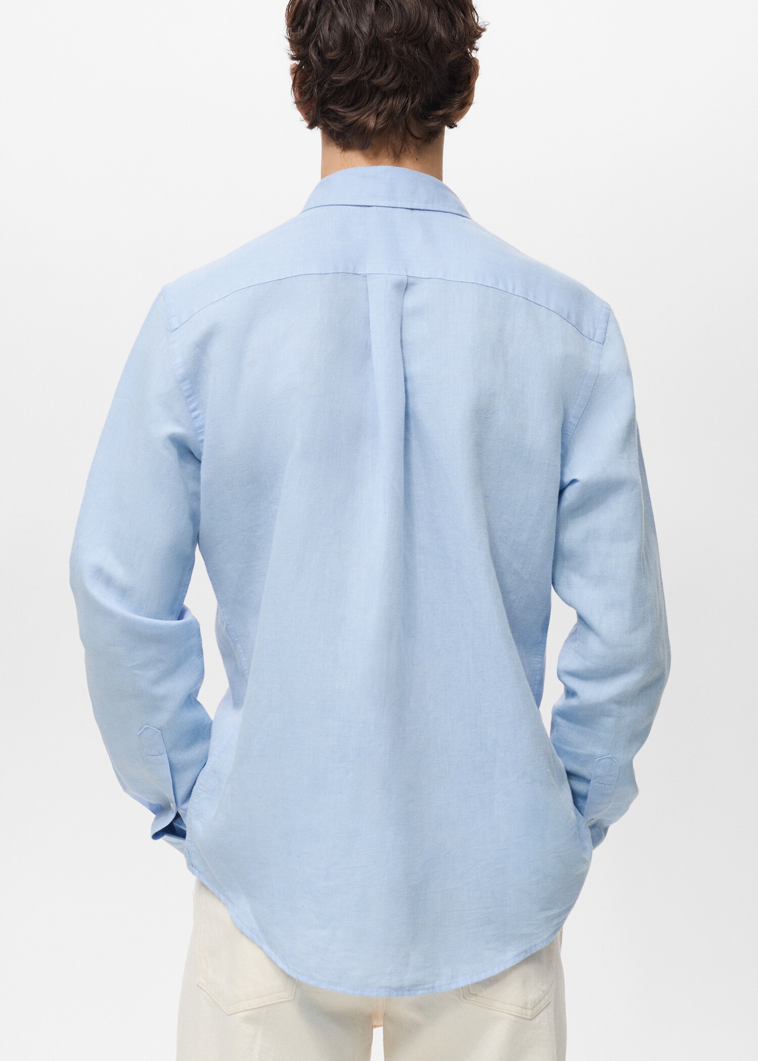 Pocket linen shirt - Reverse of the article