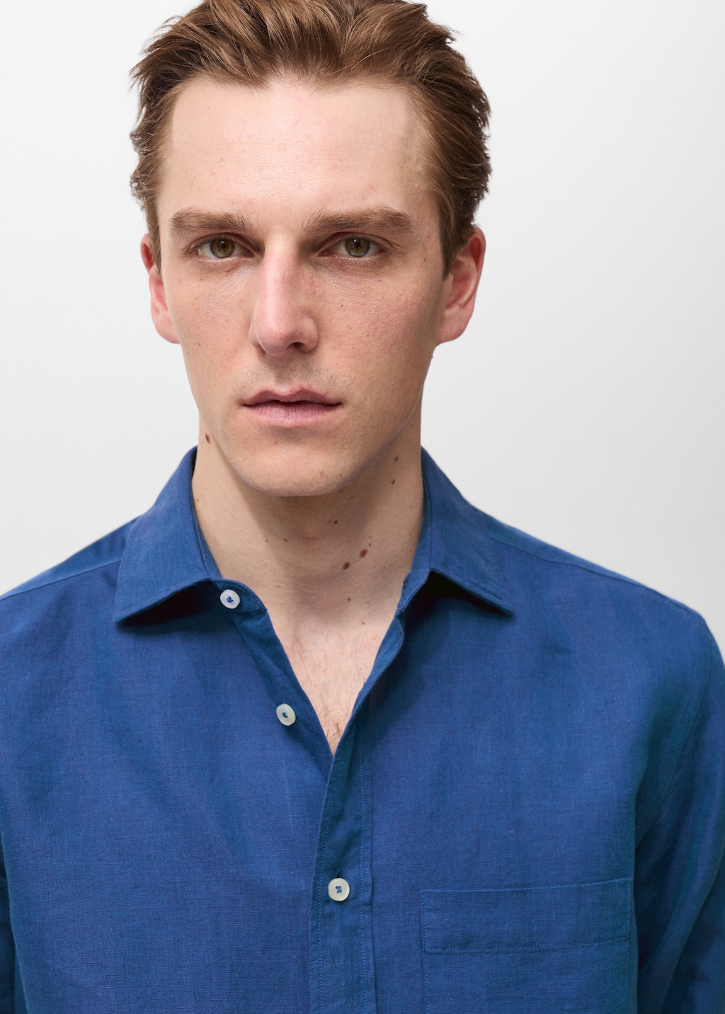 Classic-fit linen shirt - Men | MANGO USA