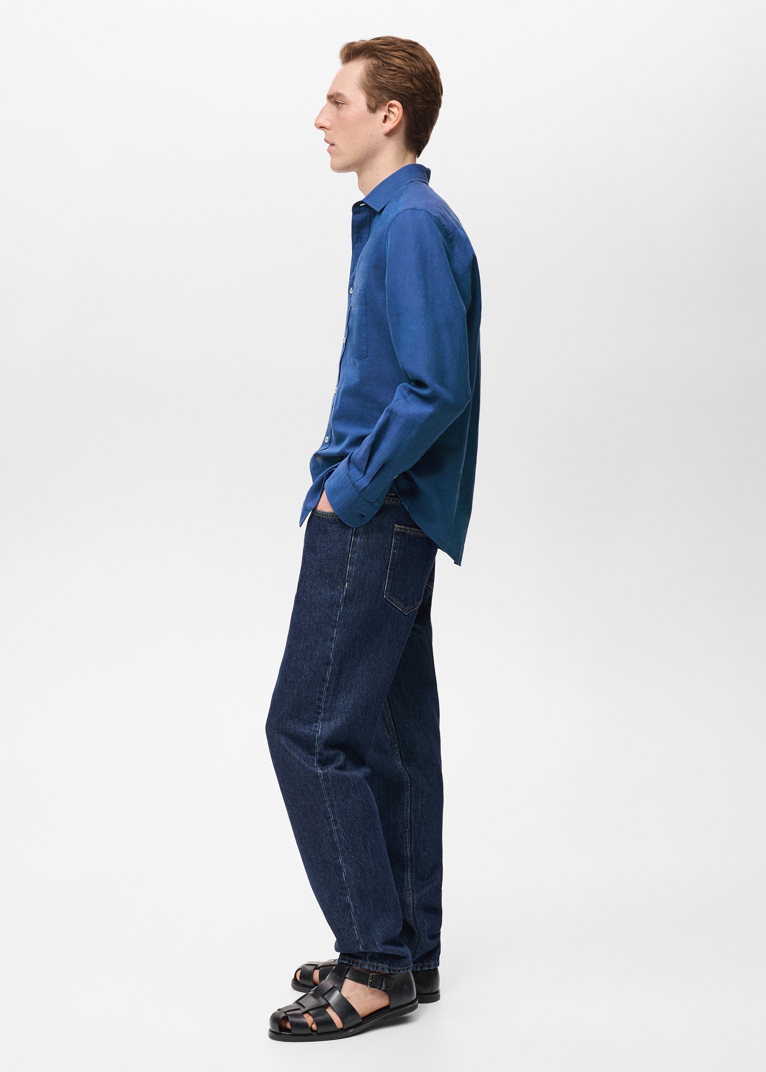 Pocket linen shirt - Details of the article 2