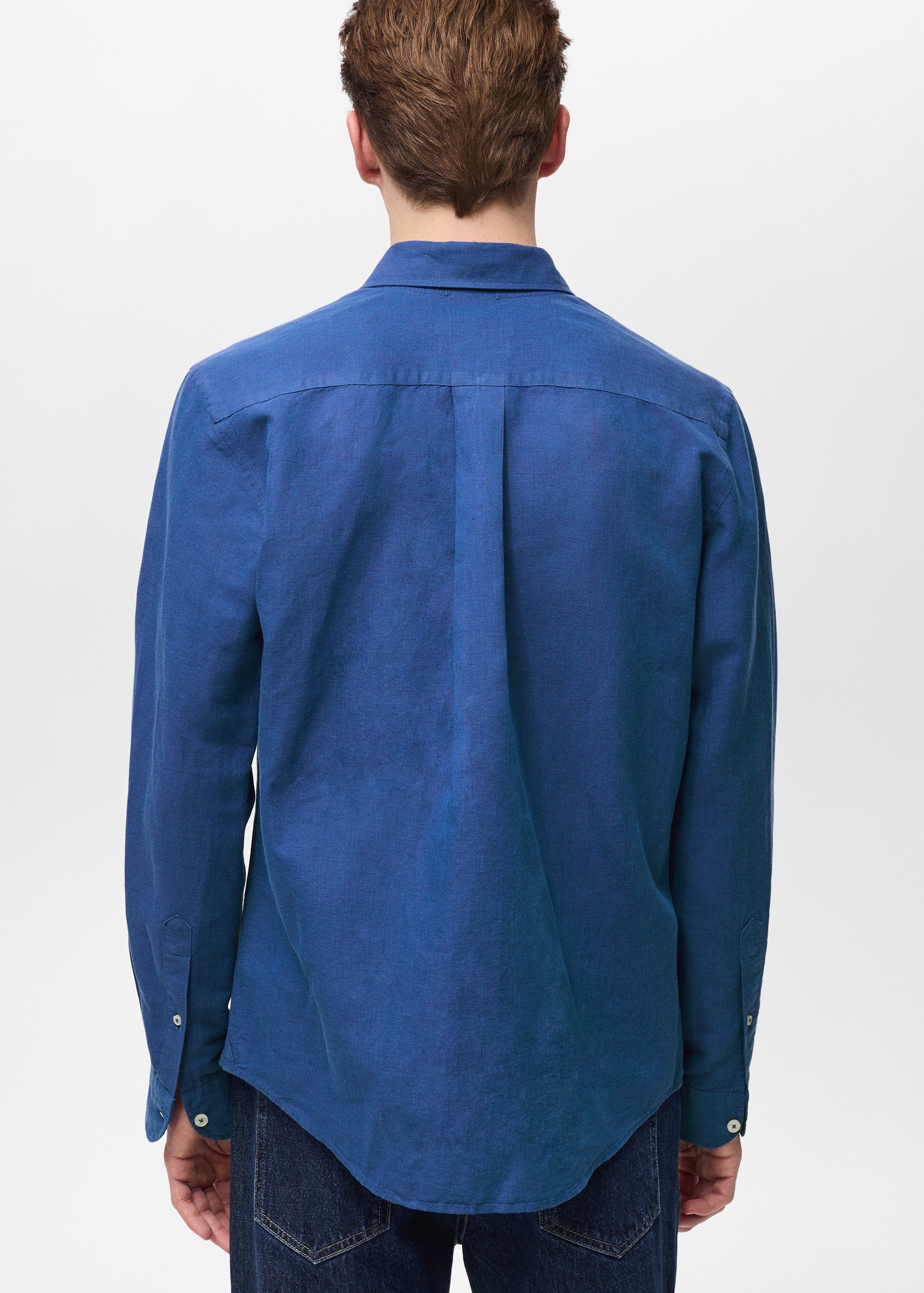 Pocket linen shirt - Reverse of the article