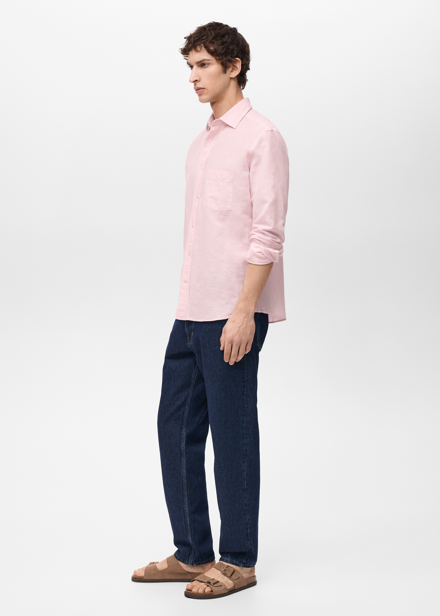 Pocket linen shirt - Details of the article 2