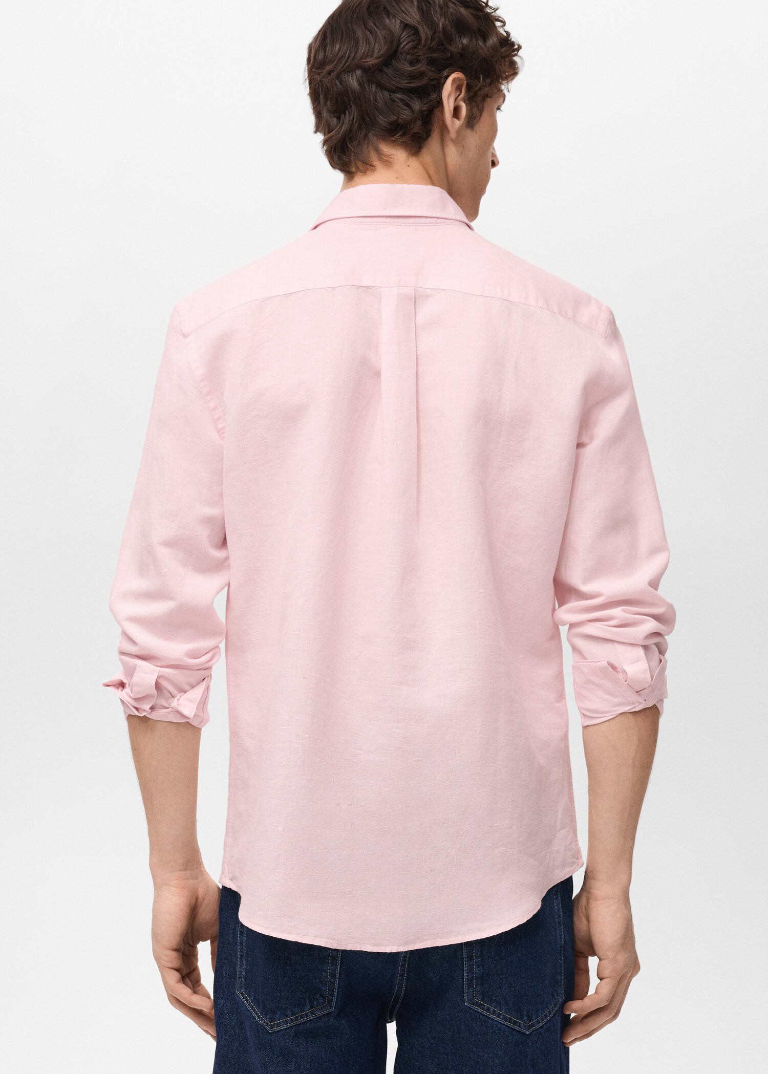 Pocket linen shirt - Reverse of the article