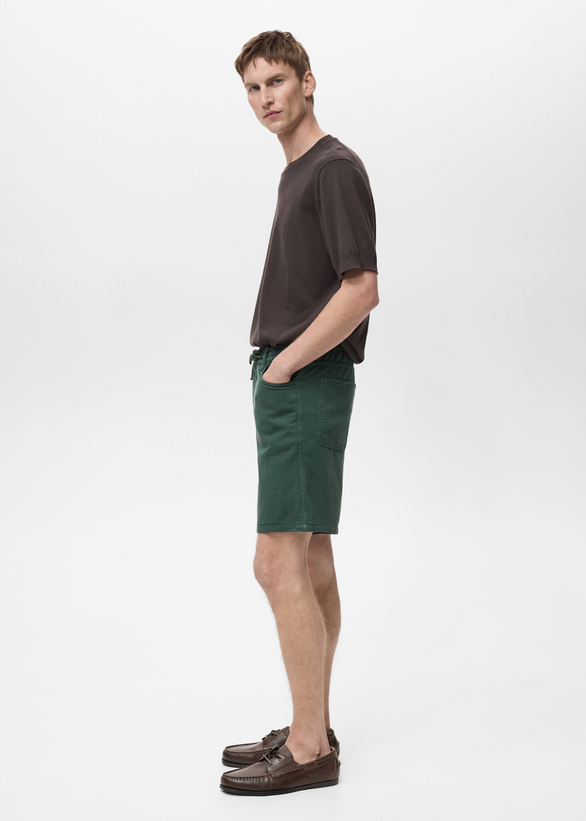 Jeans-Bermudas mit Kordel - Detail des Artikels 2