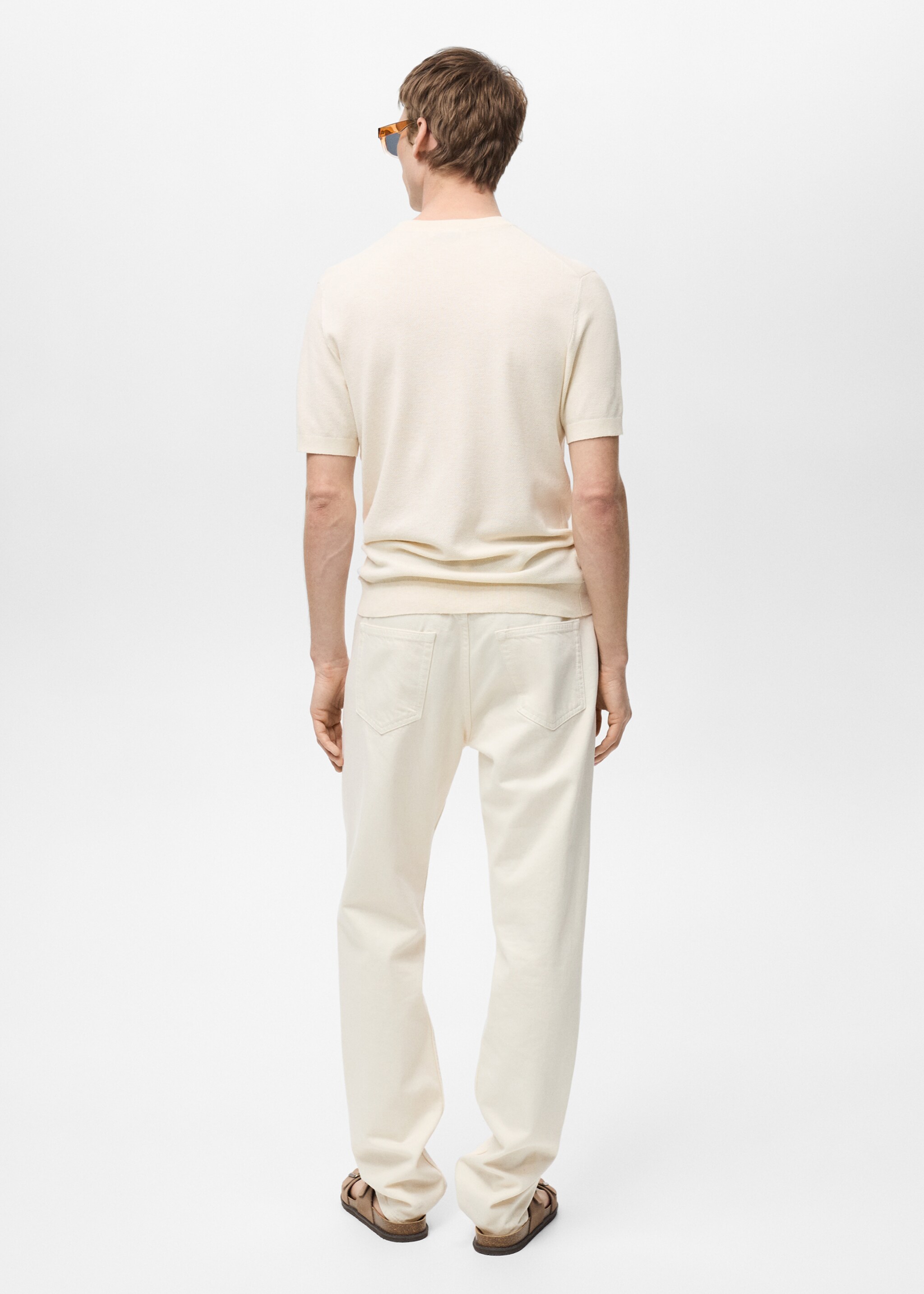 Camiseta punto fino algodón - Reverso del artículo