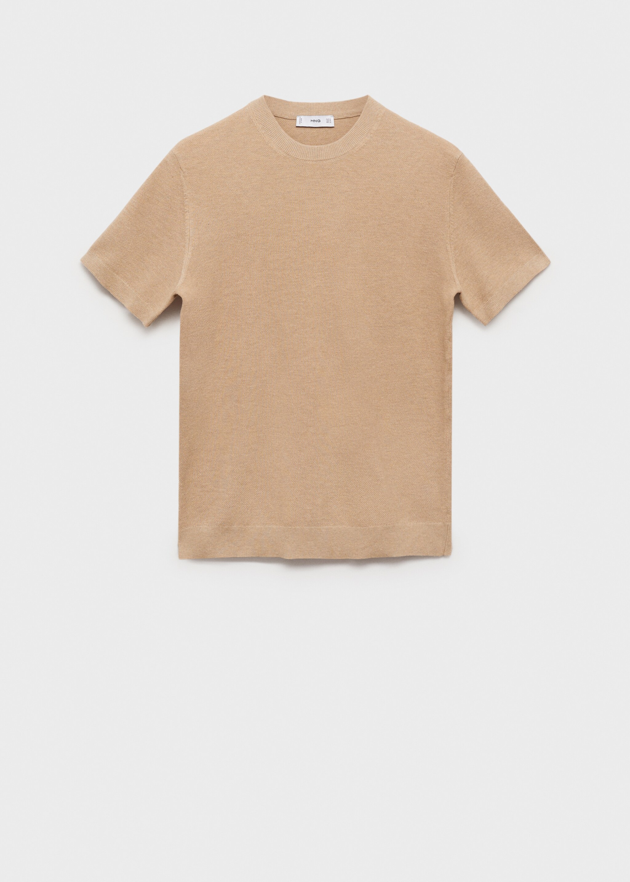 Cotton fine-knit t-shirt - Article without model