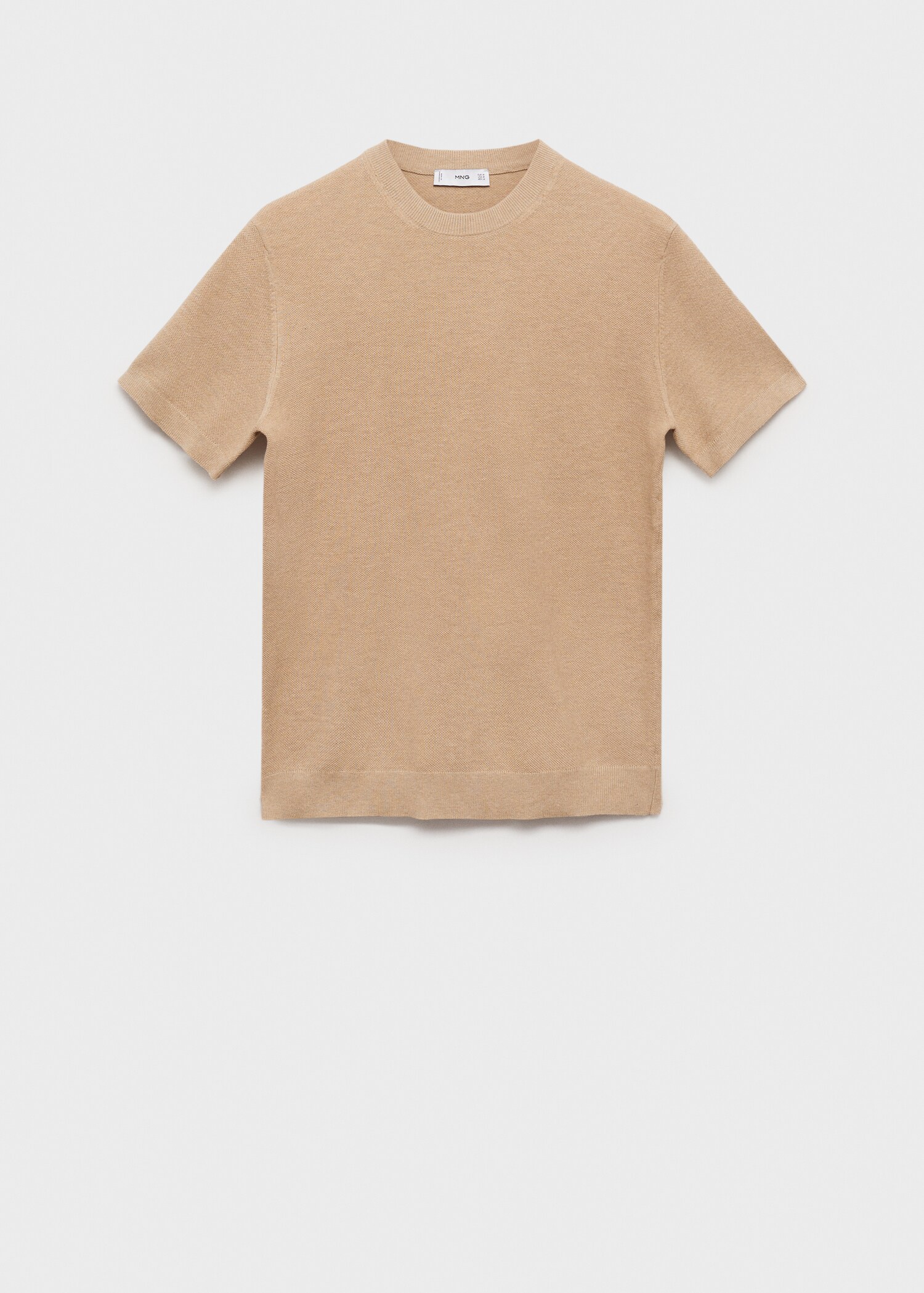 Cotton fine-knit t-shirt - Article without model