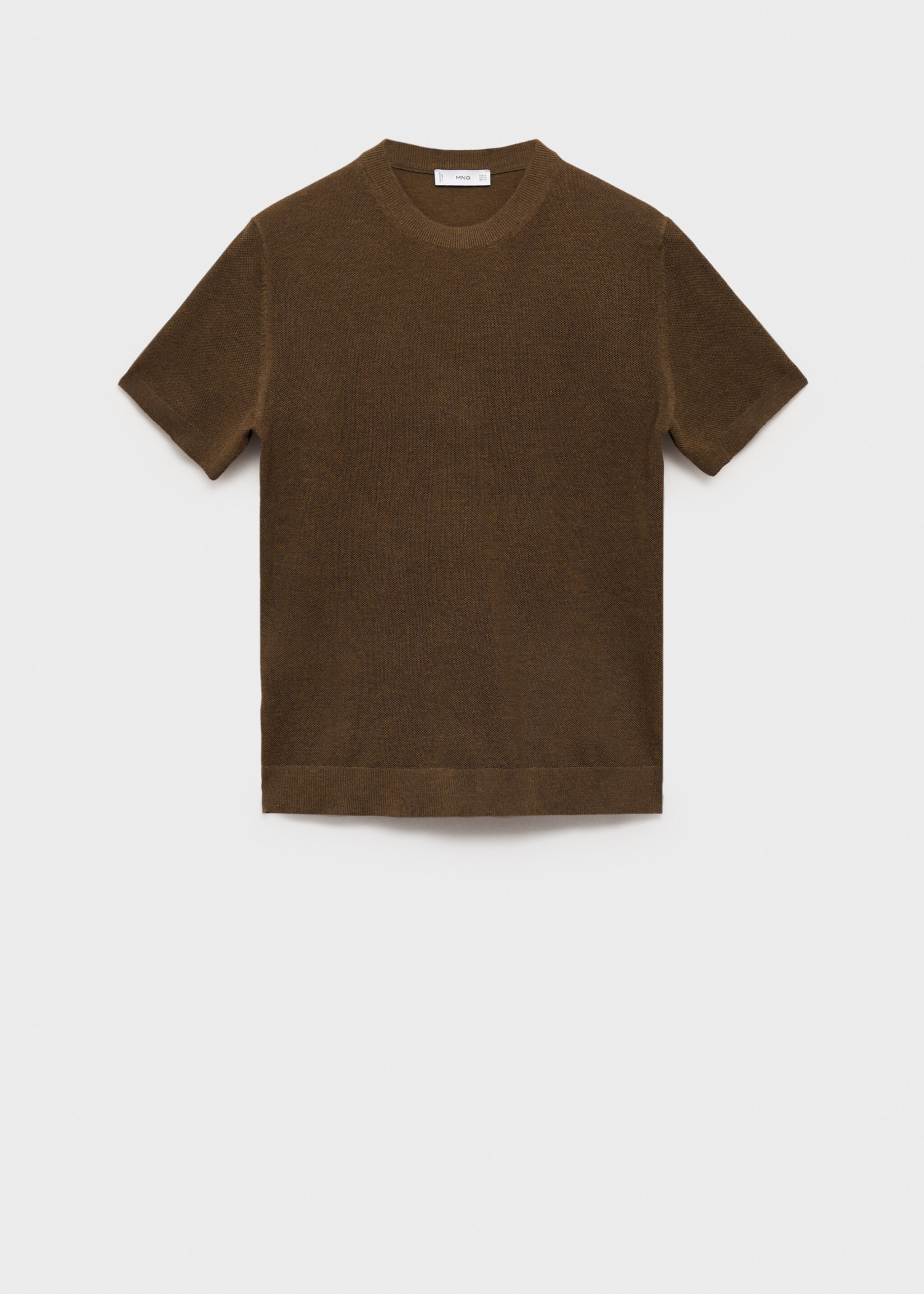 Cotton fine-knit t-shirt - Article without model