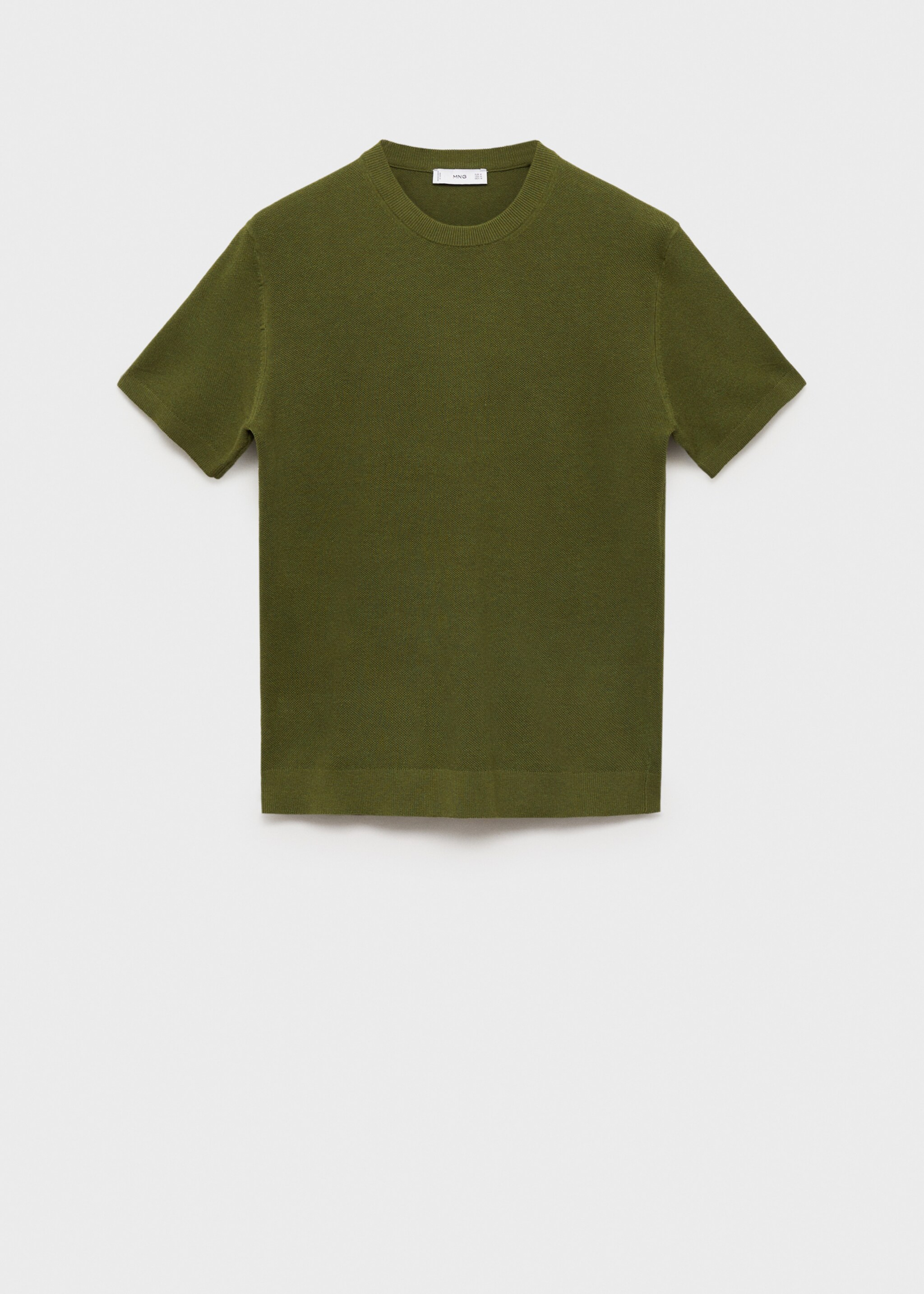 Cotton fine-knit t-shirt - Article without model