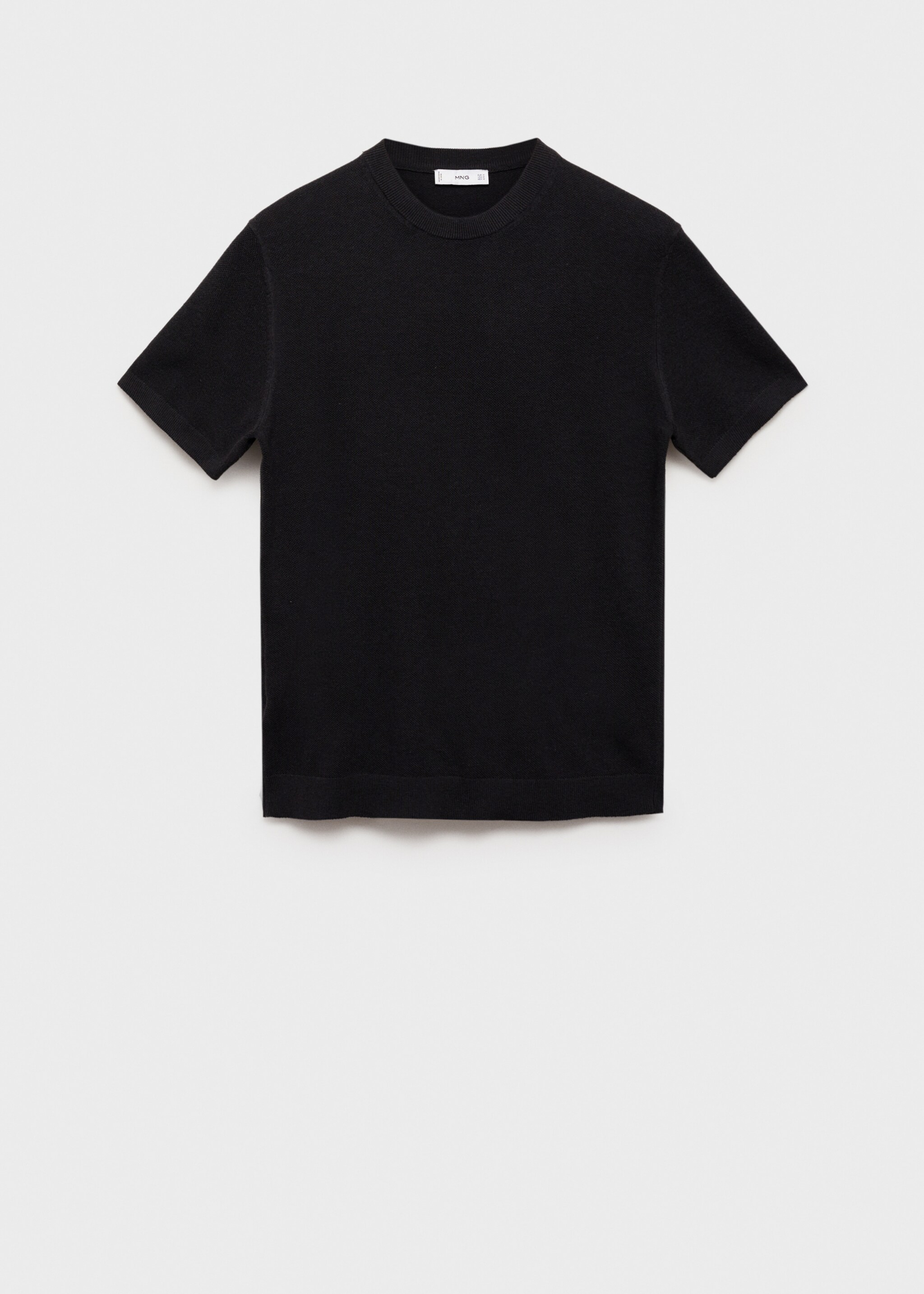 Cotton fine-knit t-shirt - Article without model