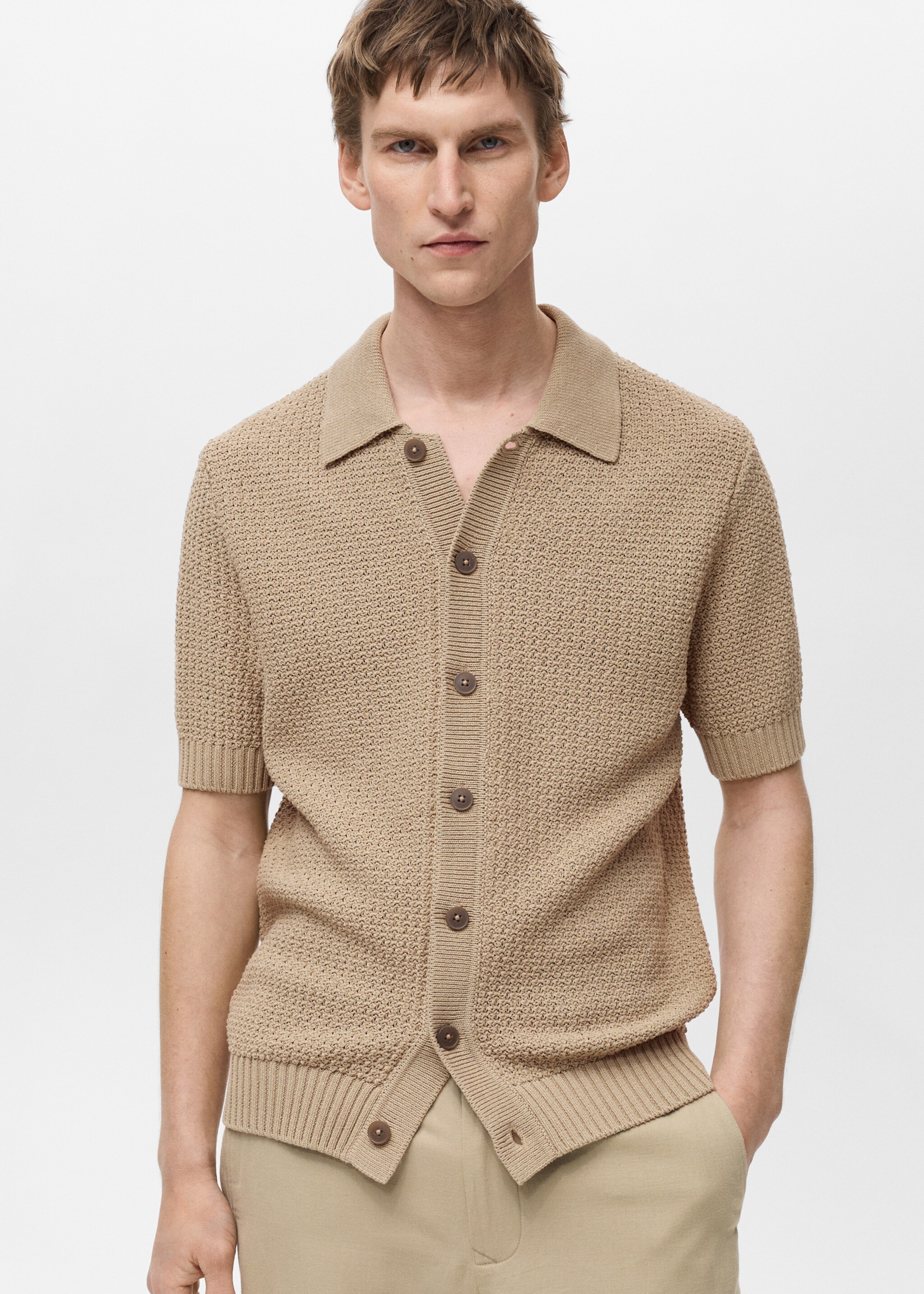Chemise maille coton - Plan moyen
