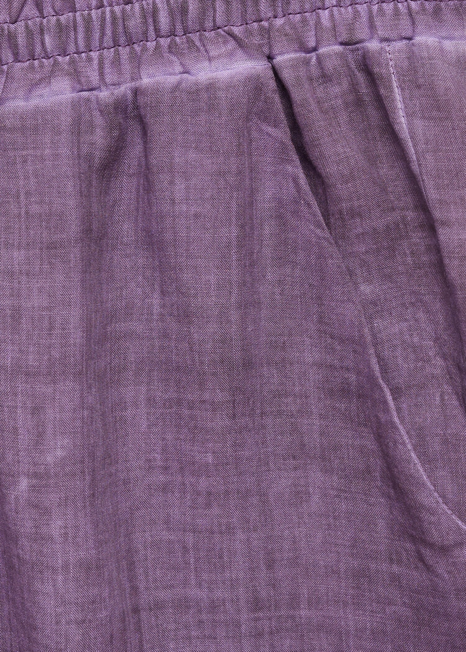 Overdyed-design ramie pants - Details of the article 0