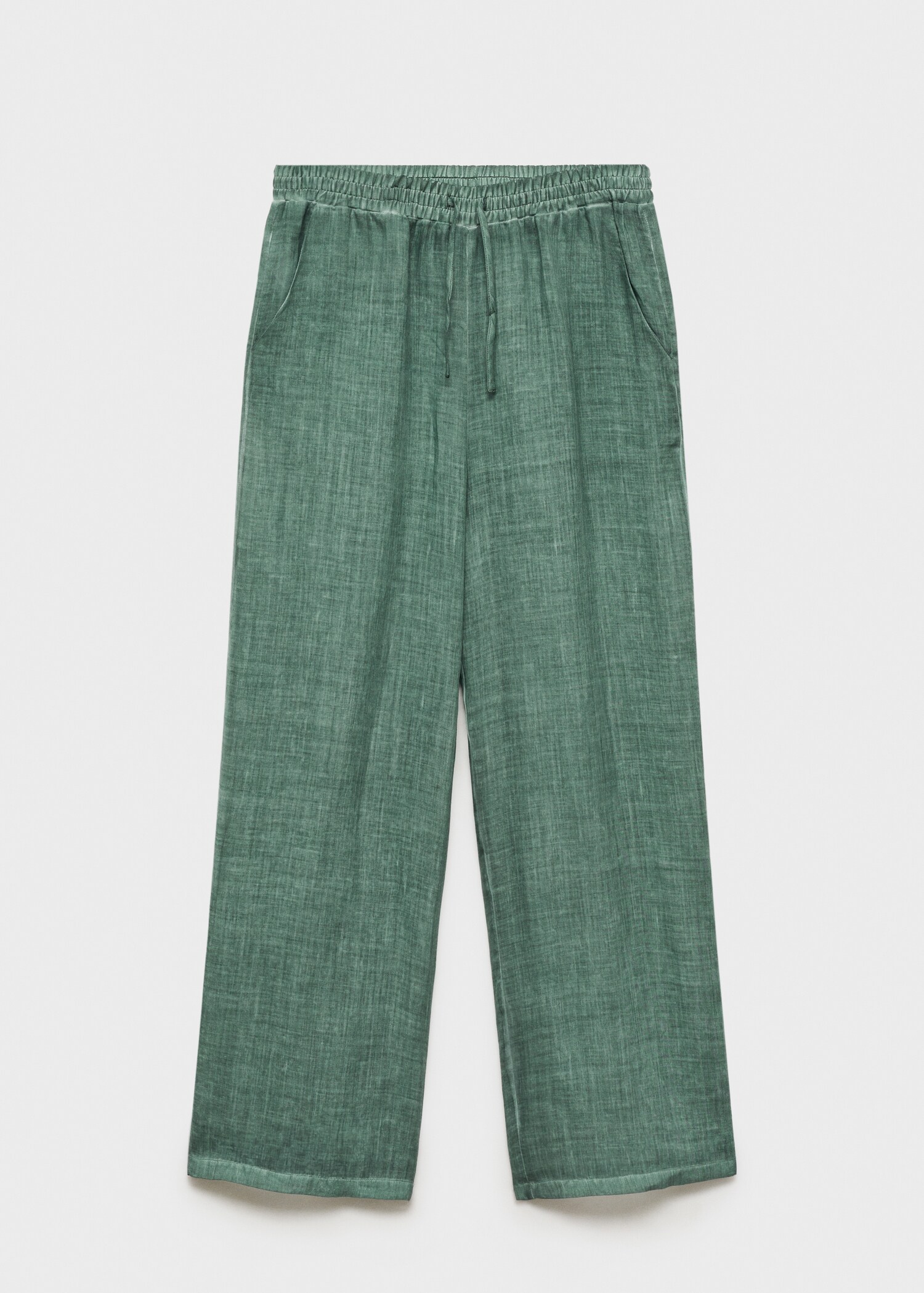 Overdyed-design ramie pants - Article without model