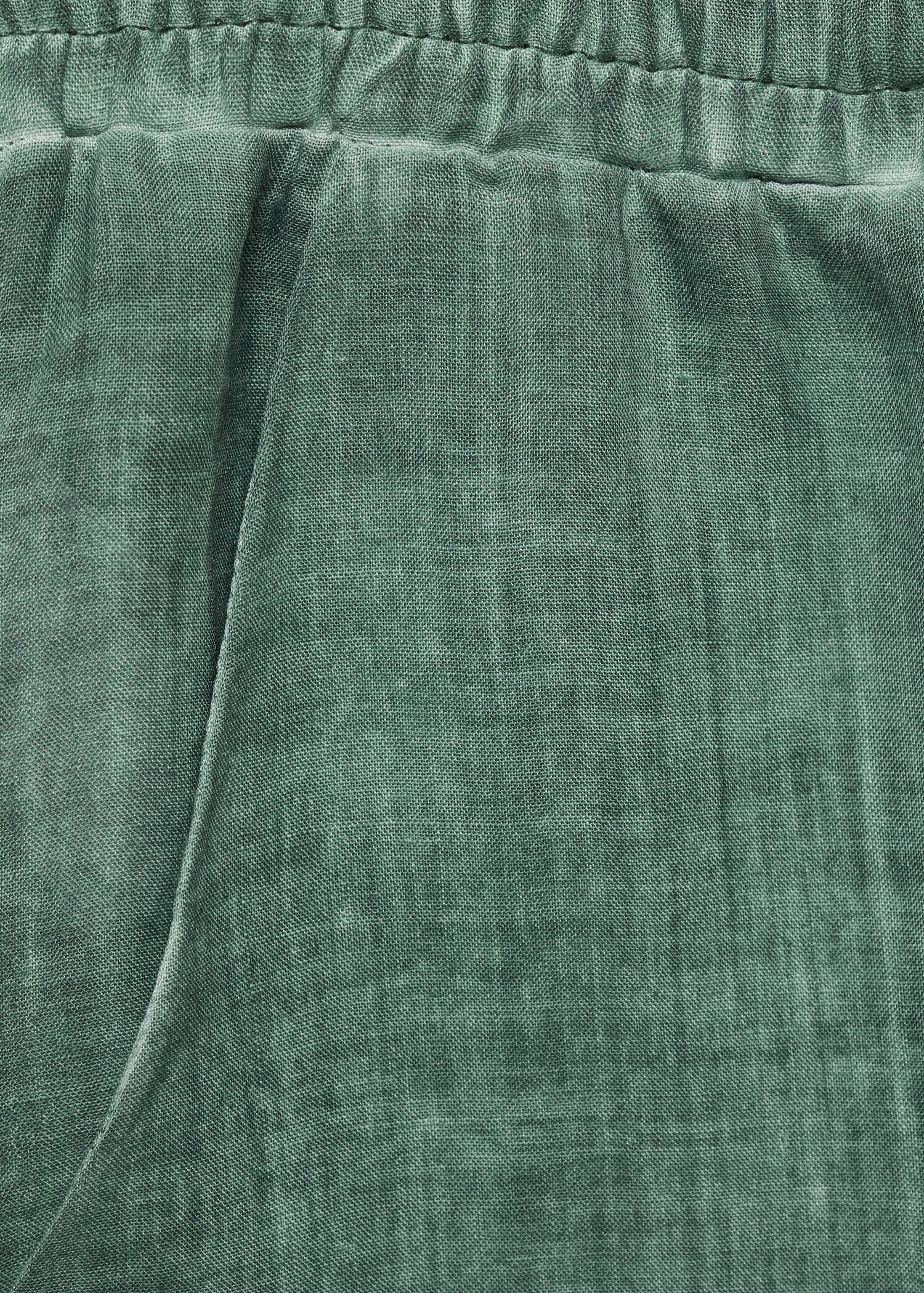 Overdyed-design ramie pants - Details of the article 0