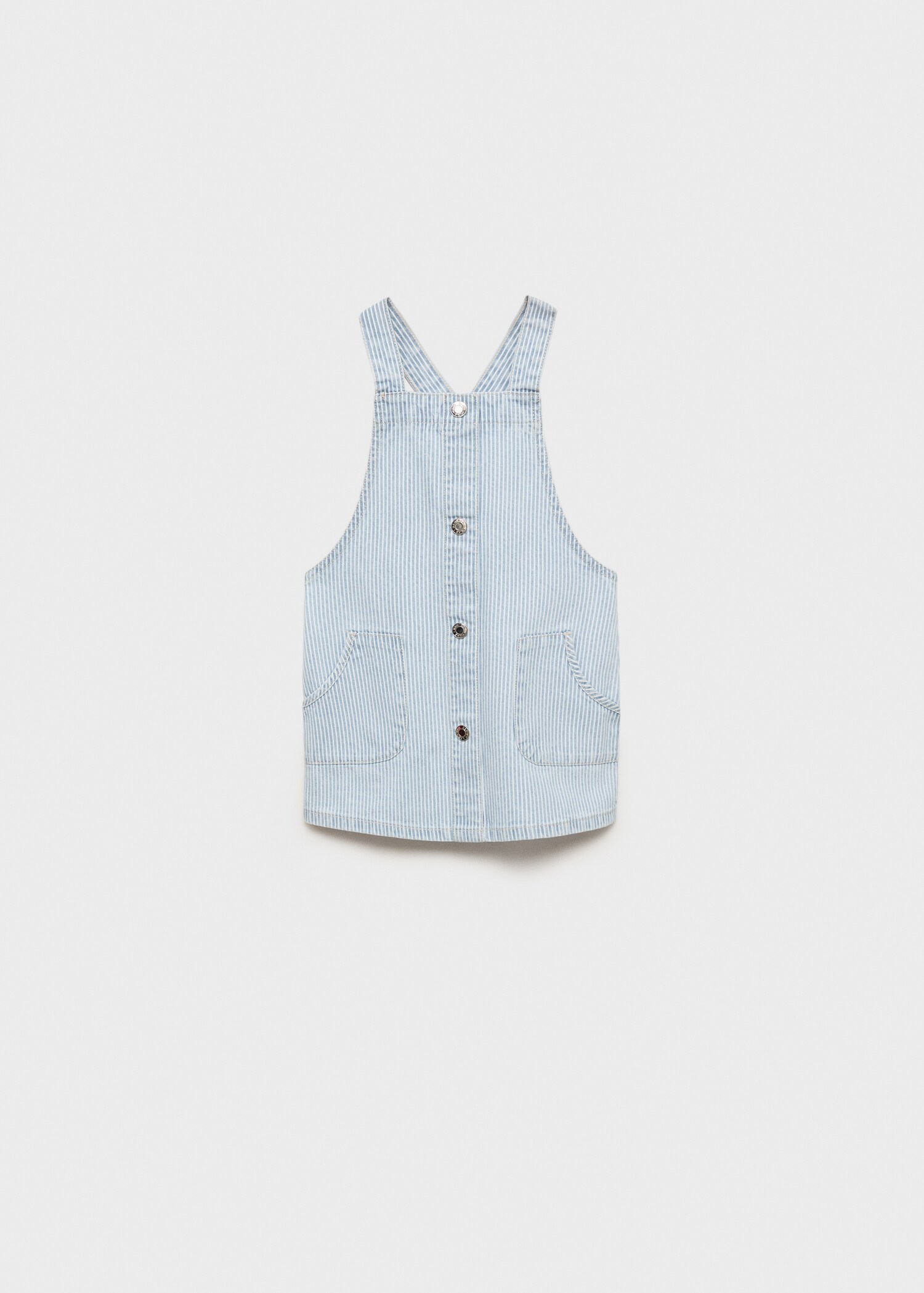 Striped denim pinafore - Article without model