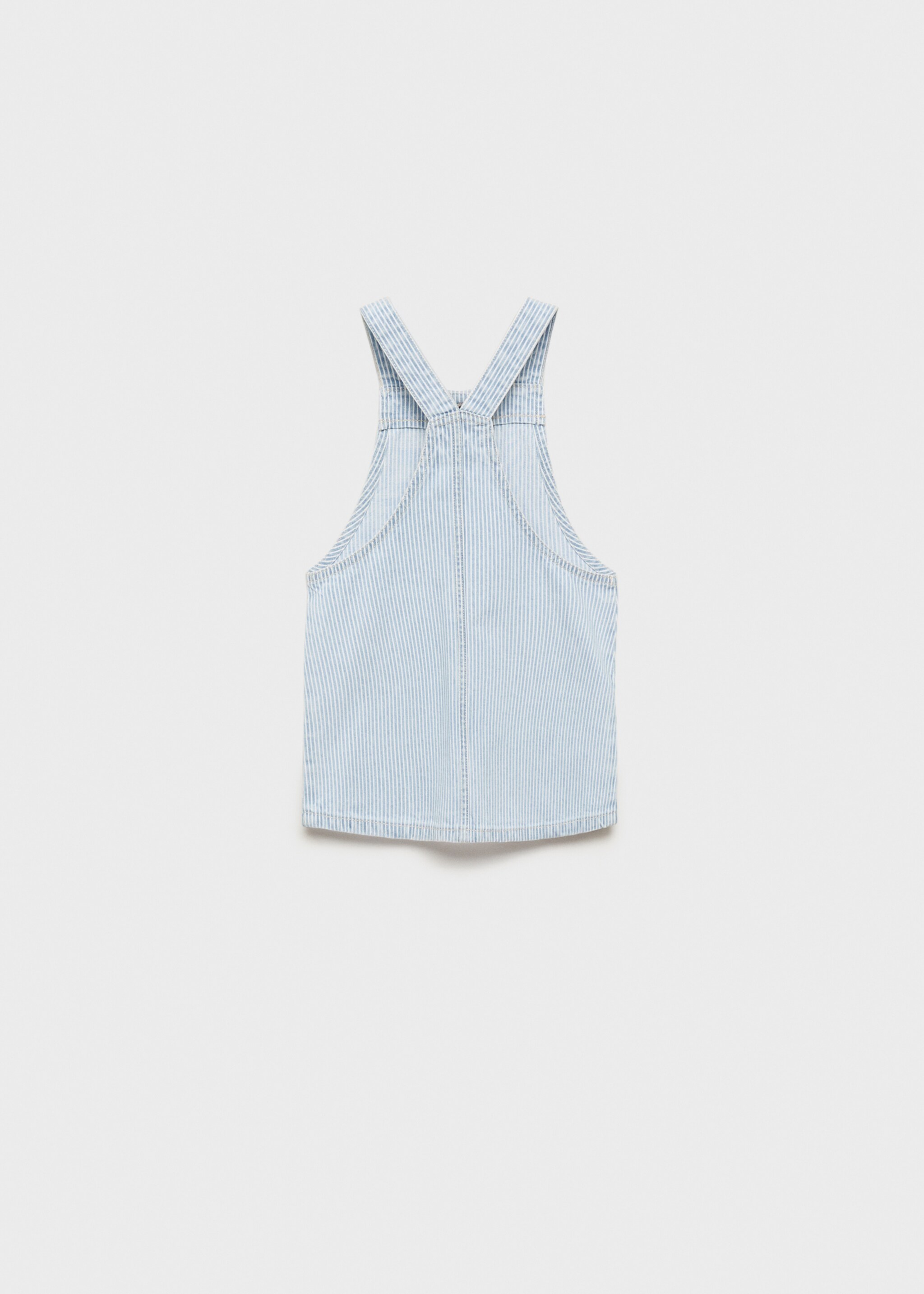 Striped denim pinafore - Reverse of the article