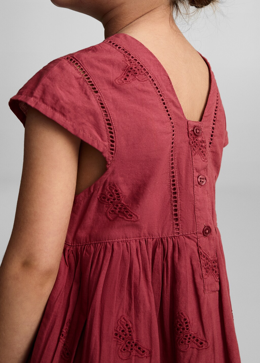 Embroidered detail dress