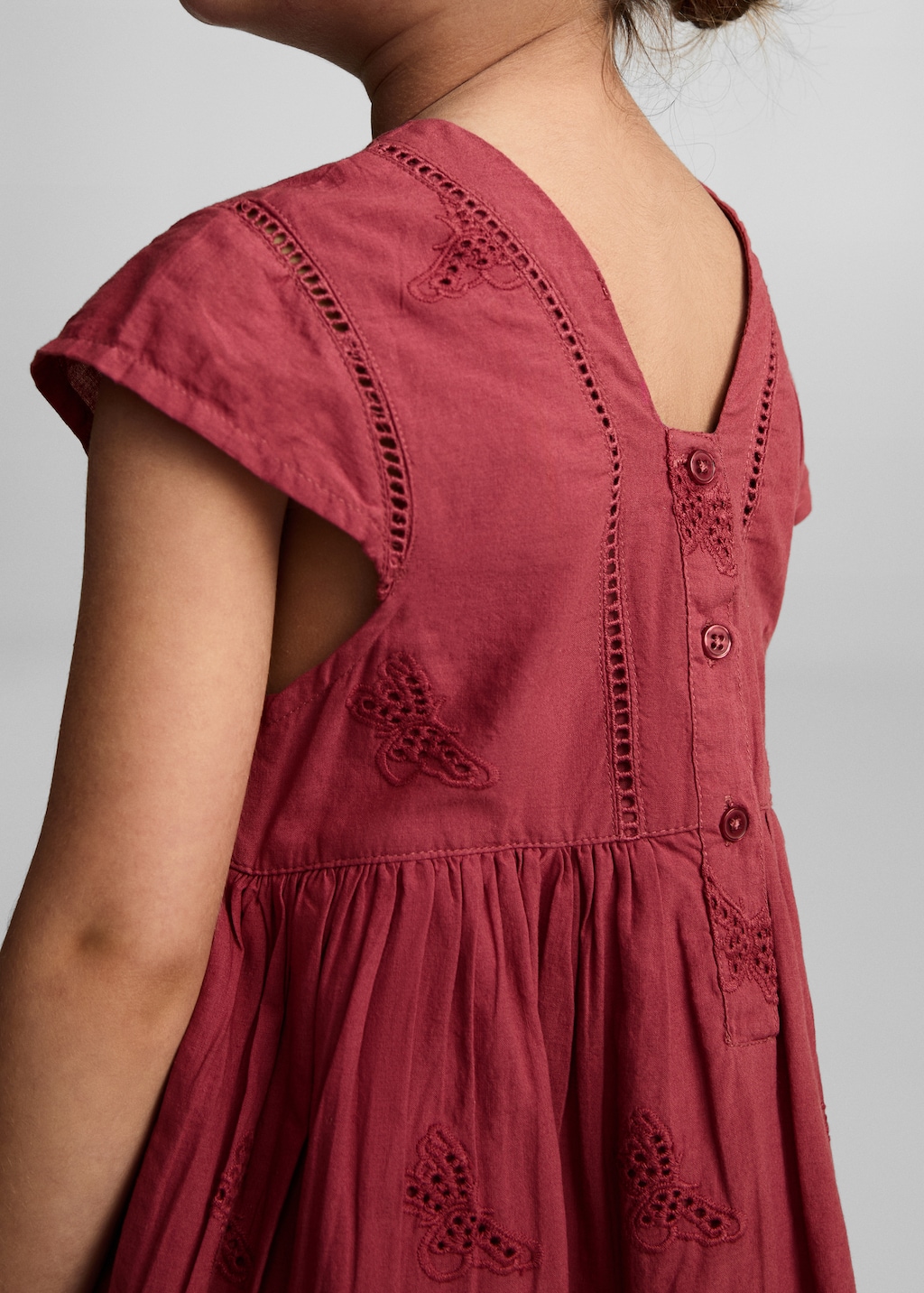 Embroidered detail dress