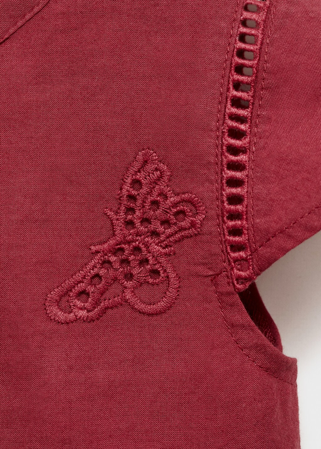 Embroidered detail dress