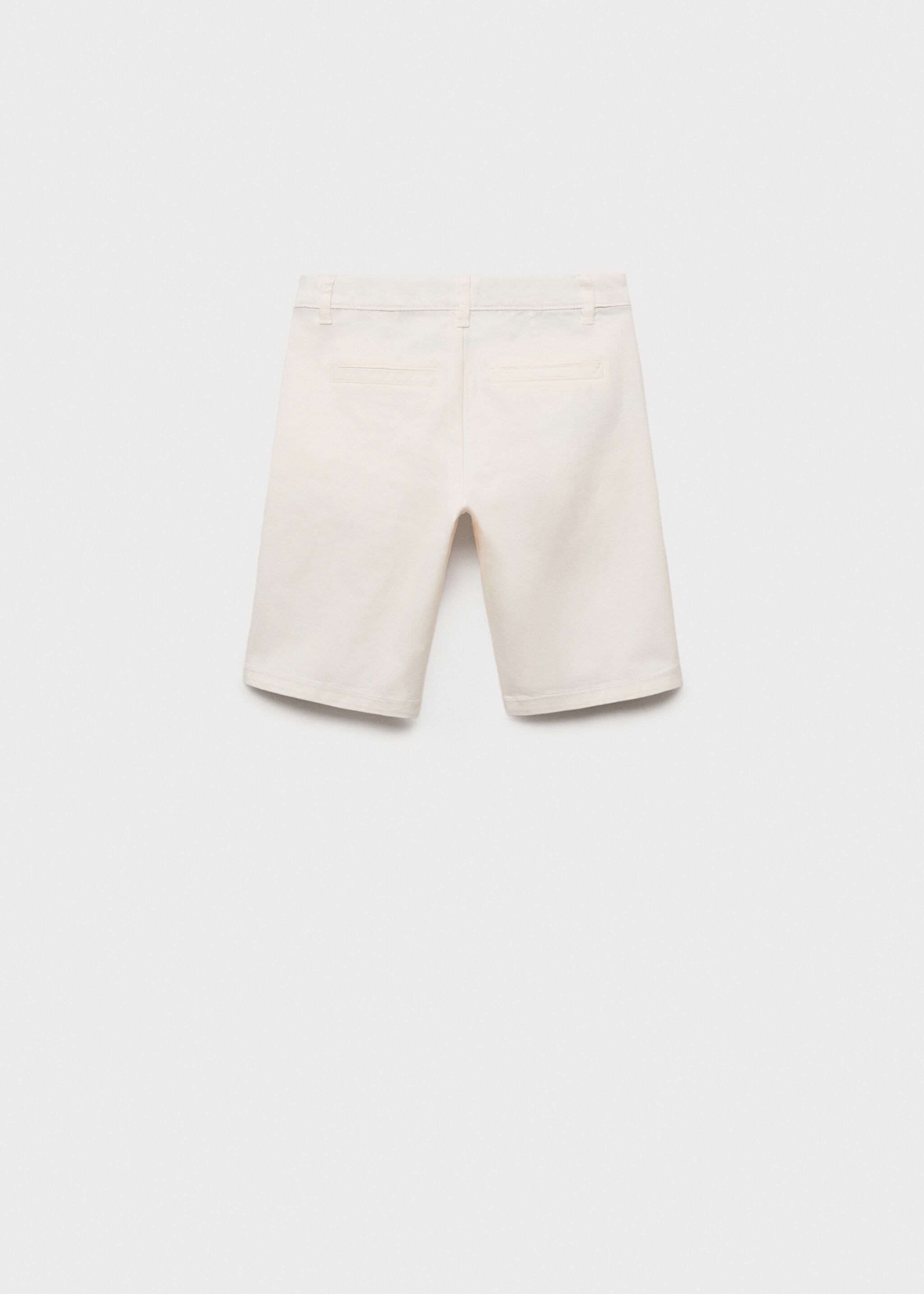 Cotton chino style Bermuda shorts - Reverse of the article