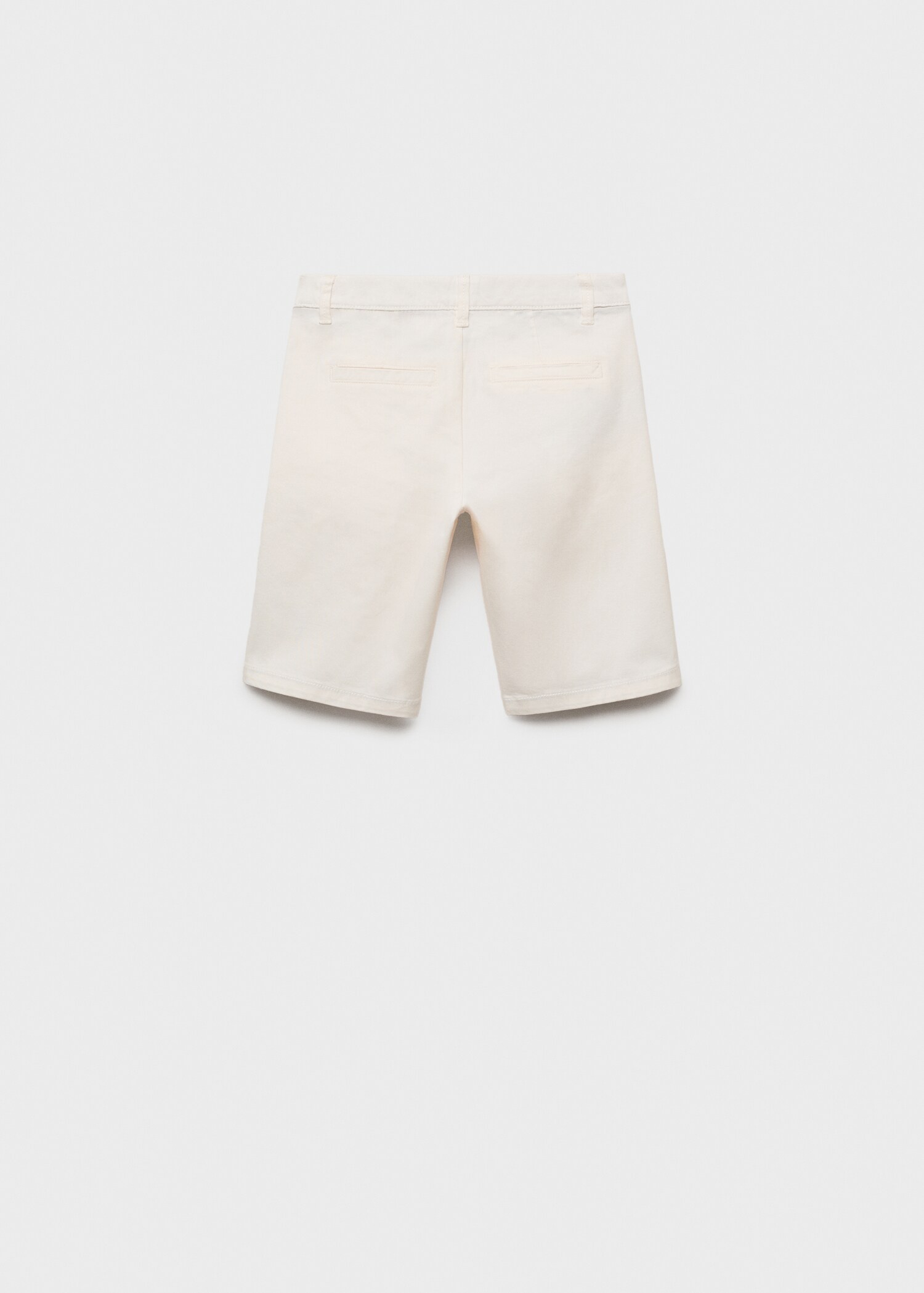 Cotton chino style Bermuda shorts - Reverse of the article