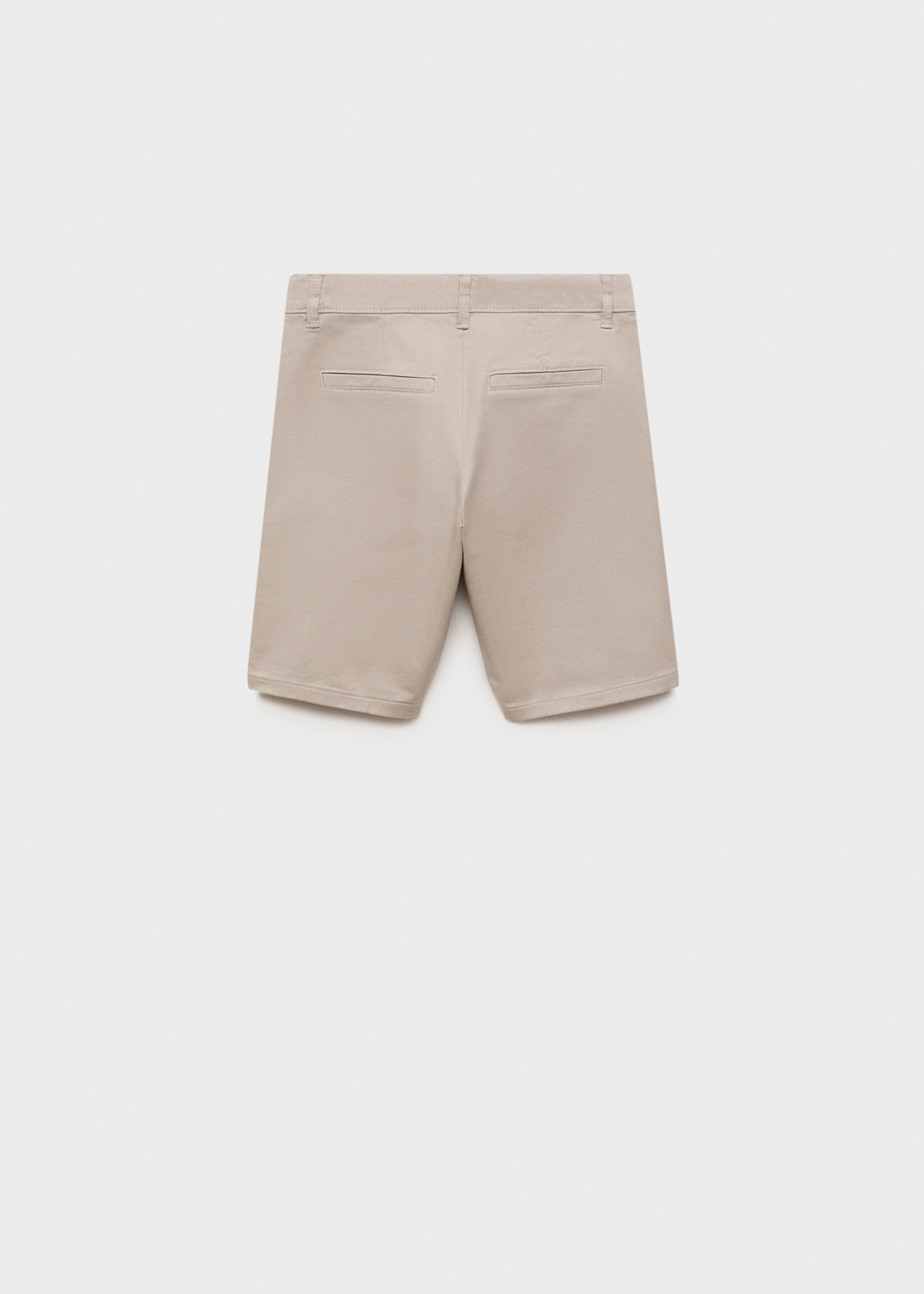 Baumwoll-Bermudas im Chino-Stil - Rückseite des Artikels