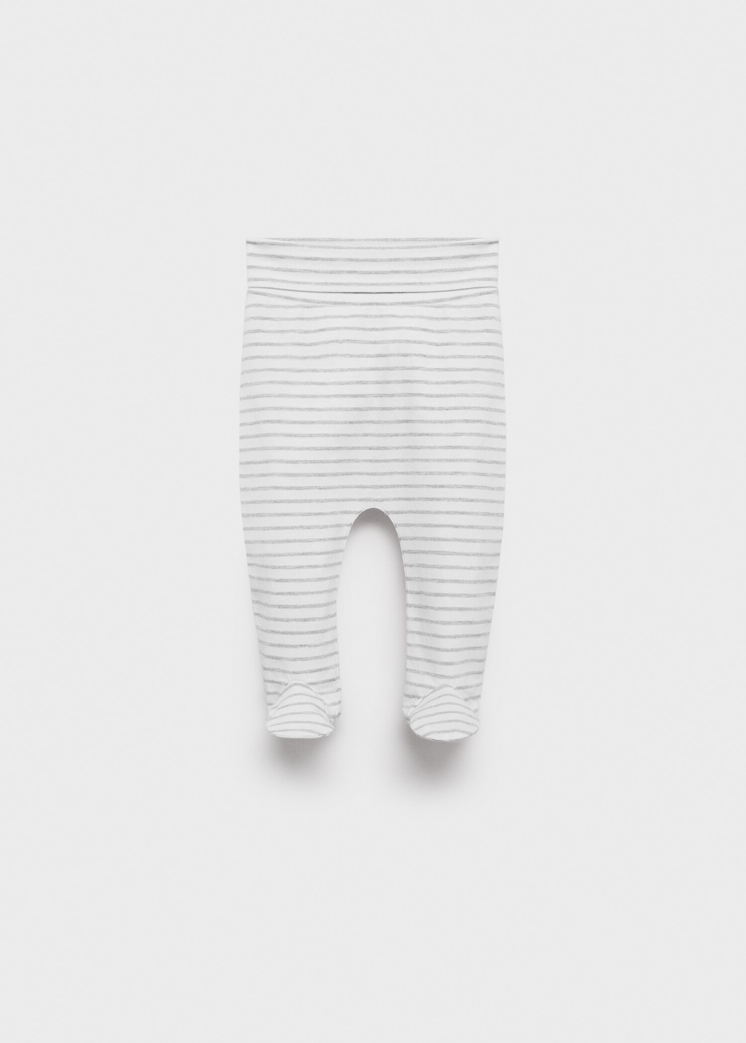 Knit striped footed trousers - Article without model