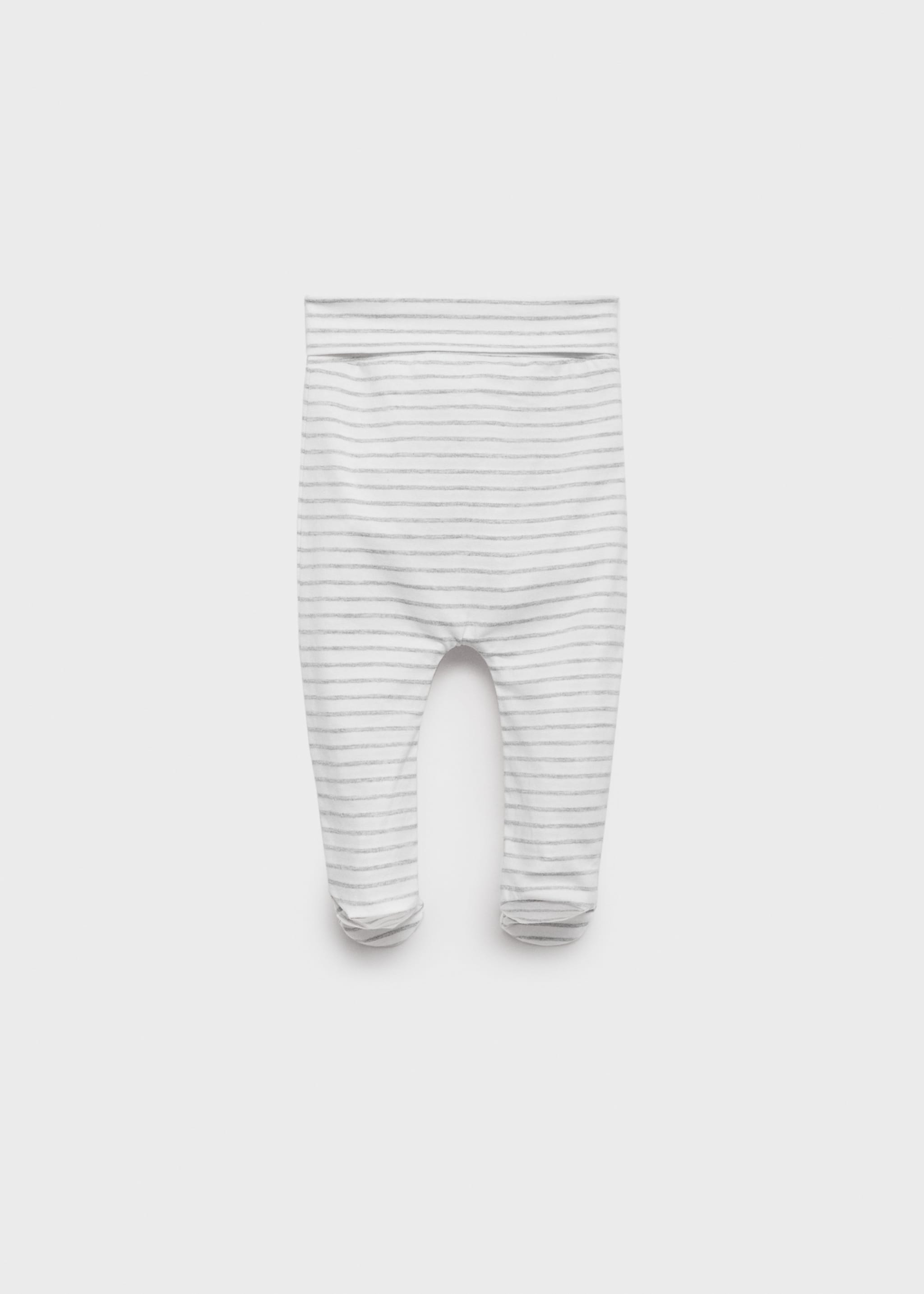 Knit striped footed trousers - Reverse of the article