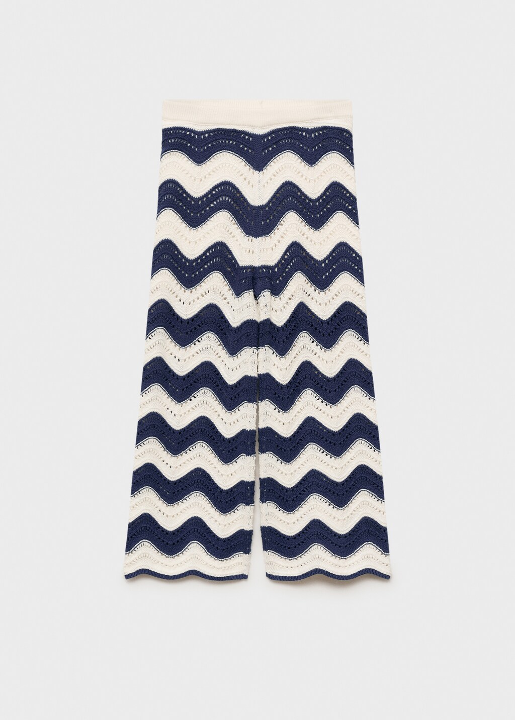Zig-zag openwork knitted pants - Kids | MANGO USA