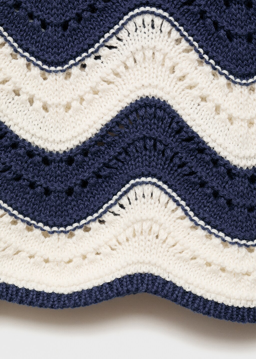 Zig-zag openwork knitted pants - Kids | MANGO USA