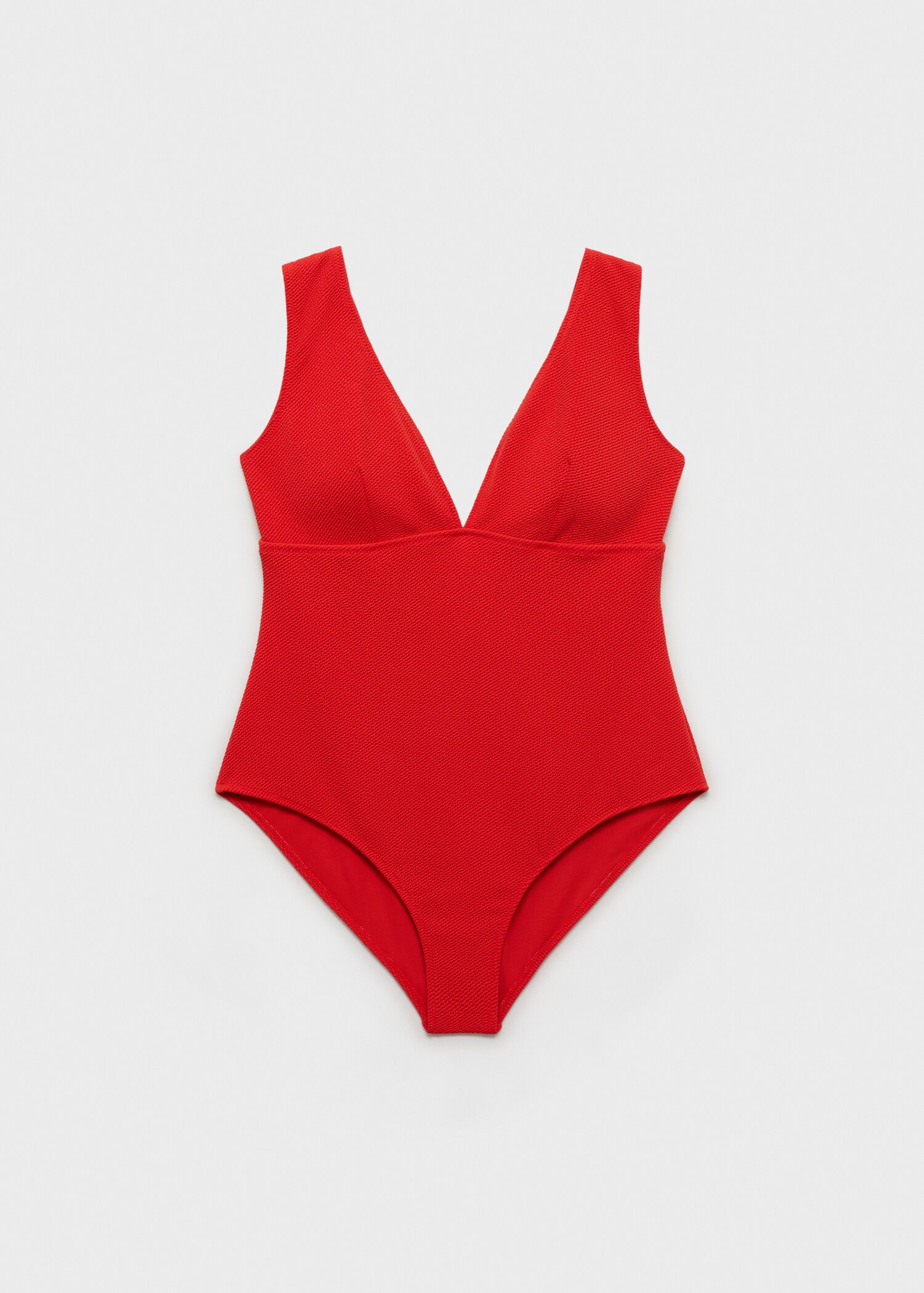 Bañador canalé cuello pico - Artículo sin modelo