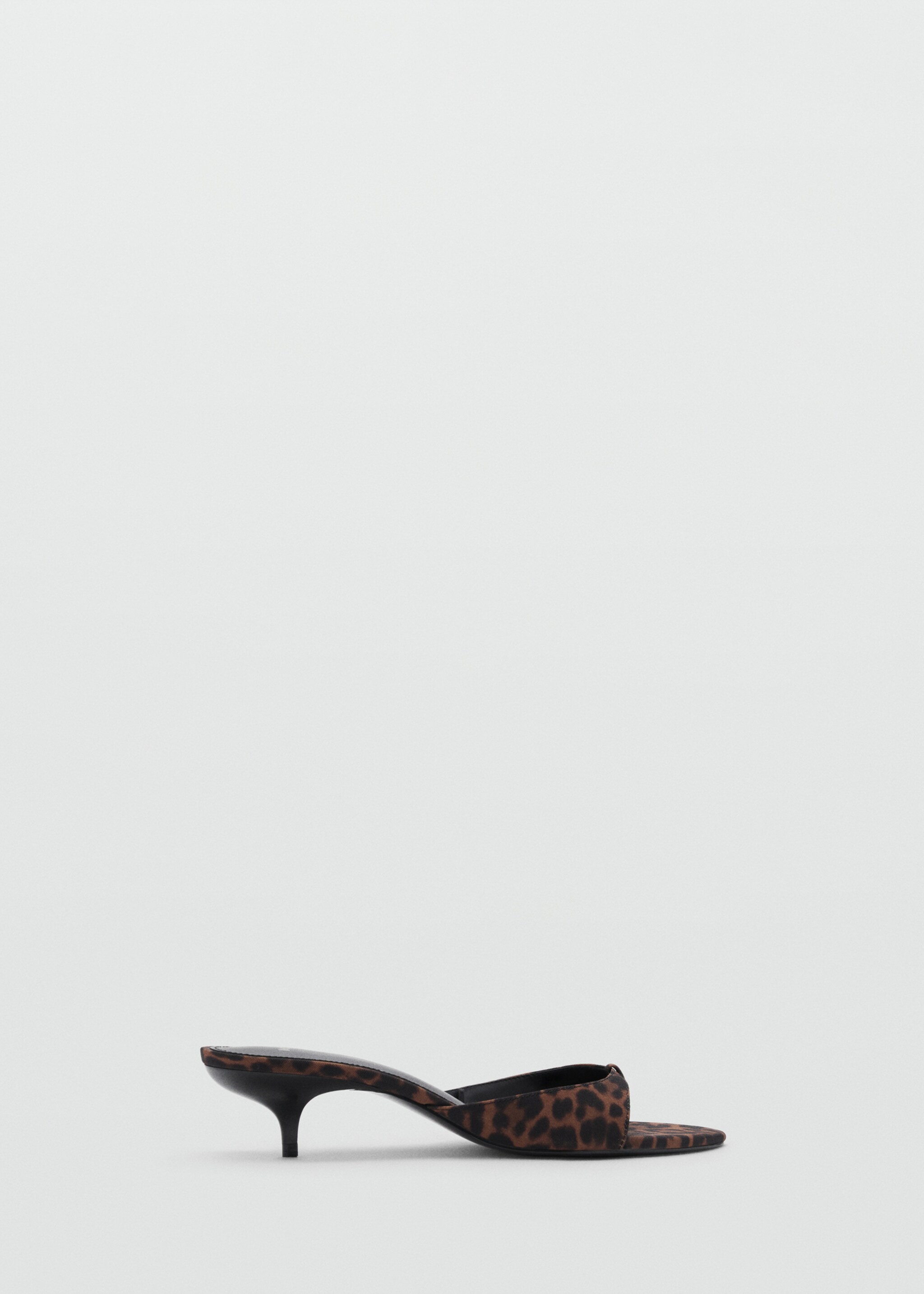 Leopard-print kitten-heel sandals - Article without model