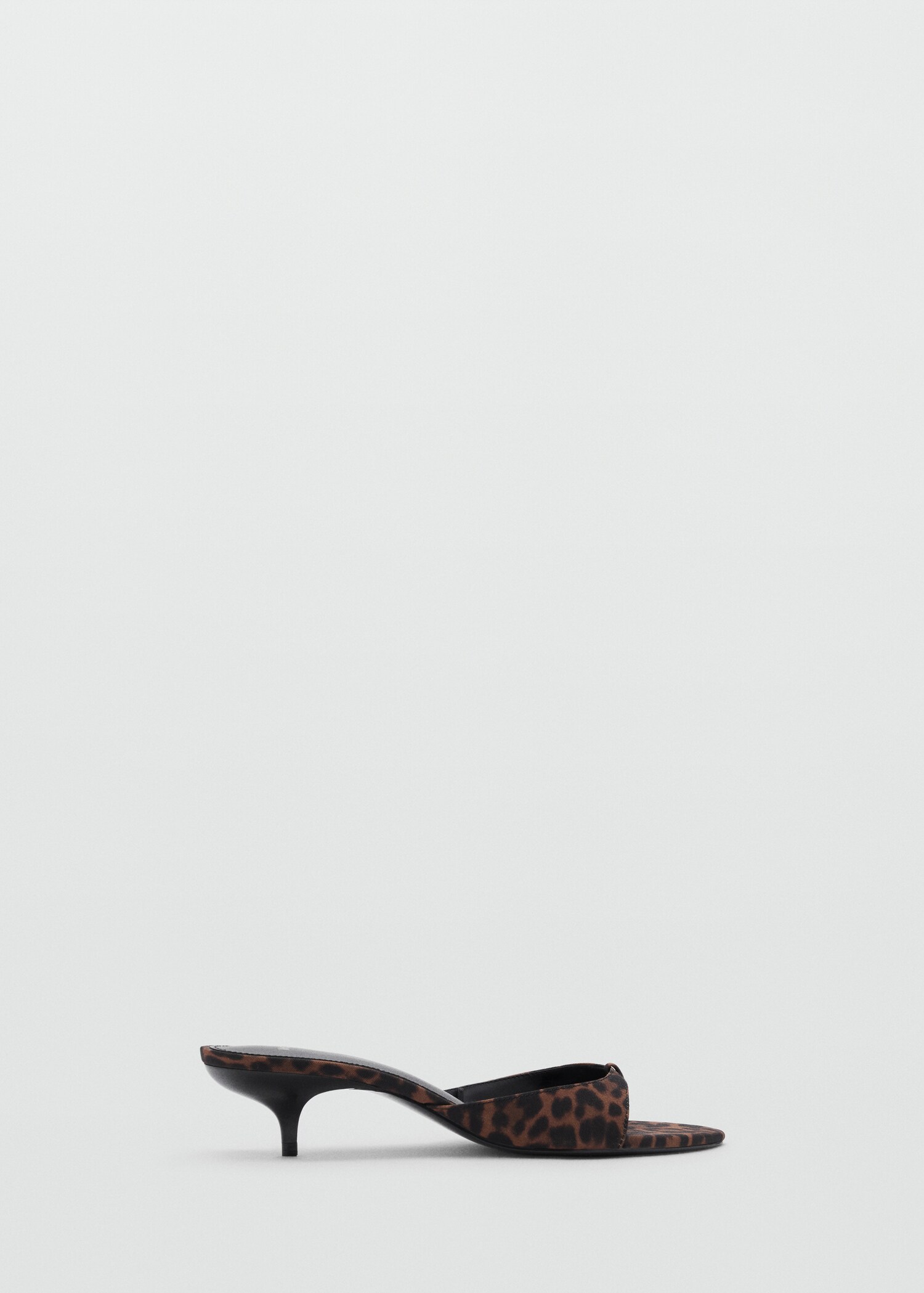 Leopard-print kitten-heel sandals - Article without model