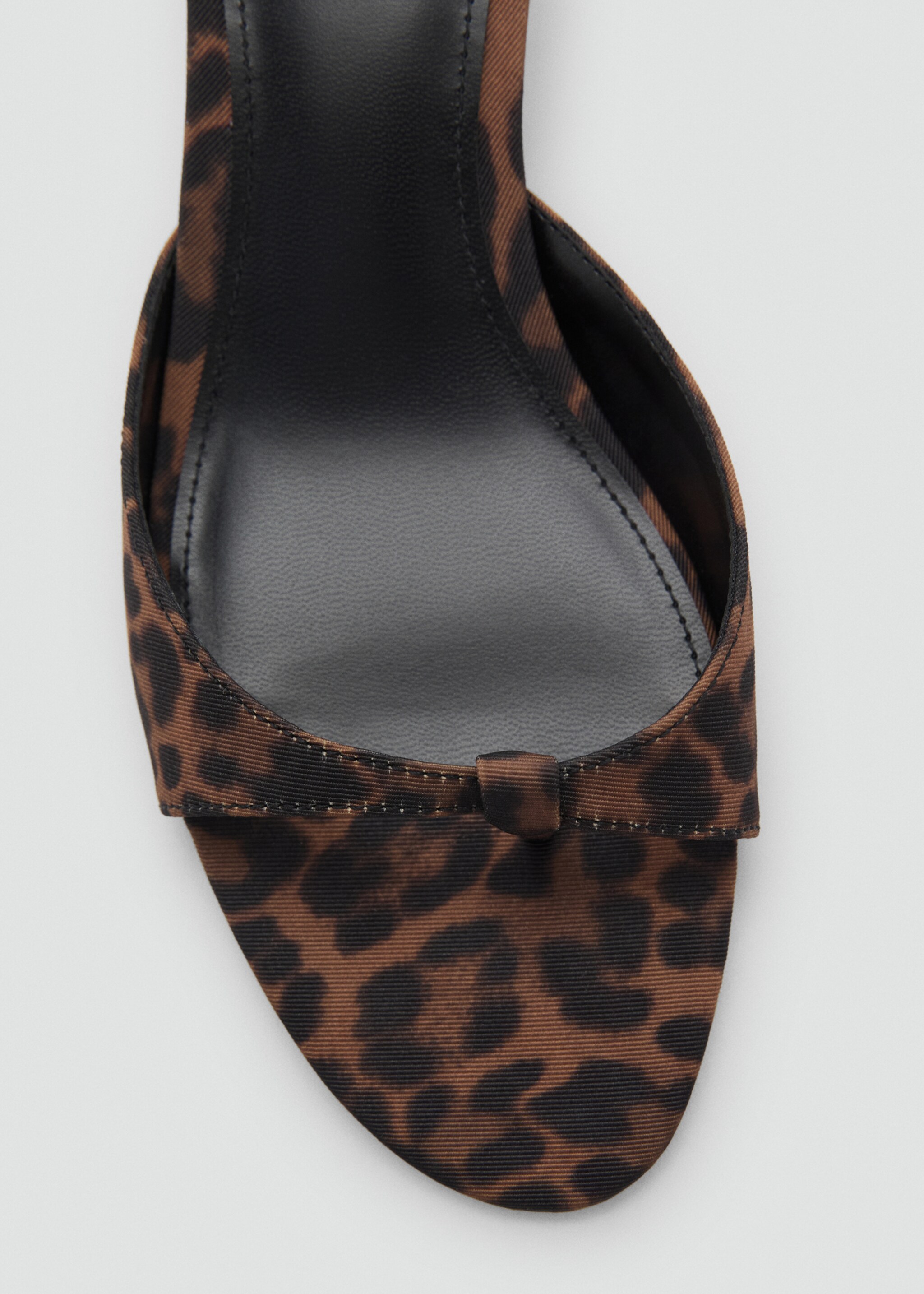 Leopard-print kitten-heel sandals - Details of the article 1