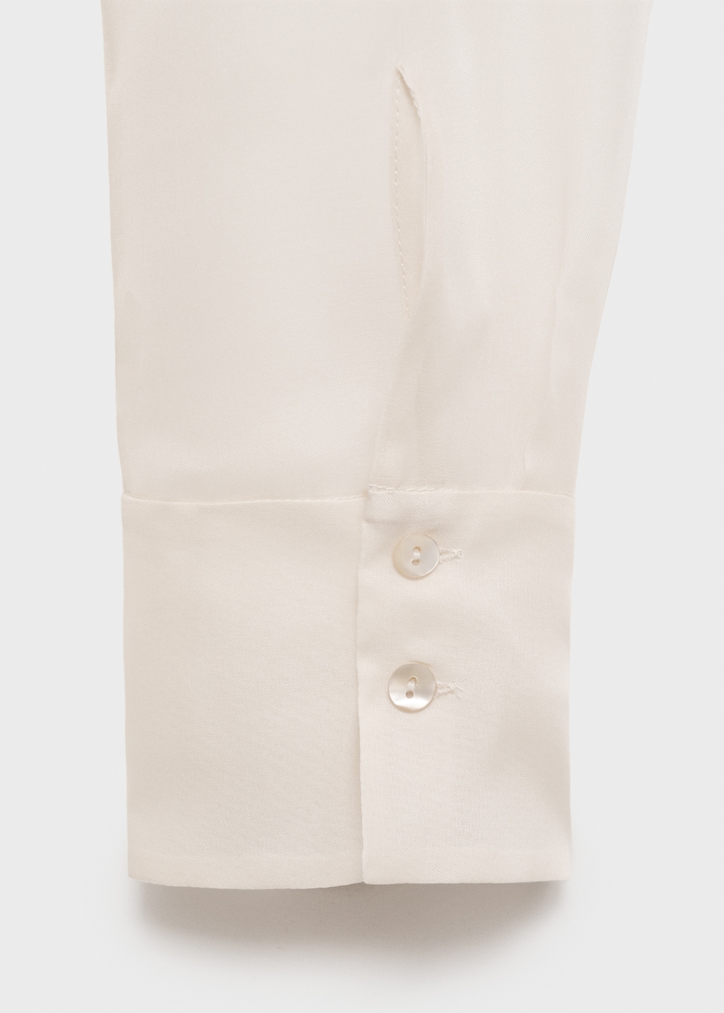 Mango Semi-transparent silk organza shirt