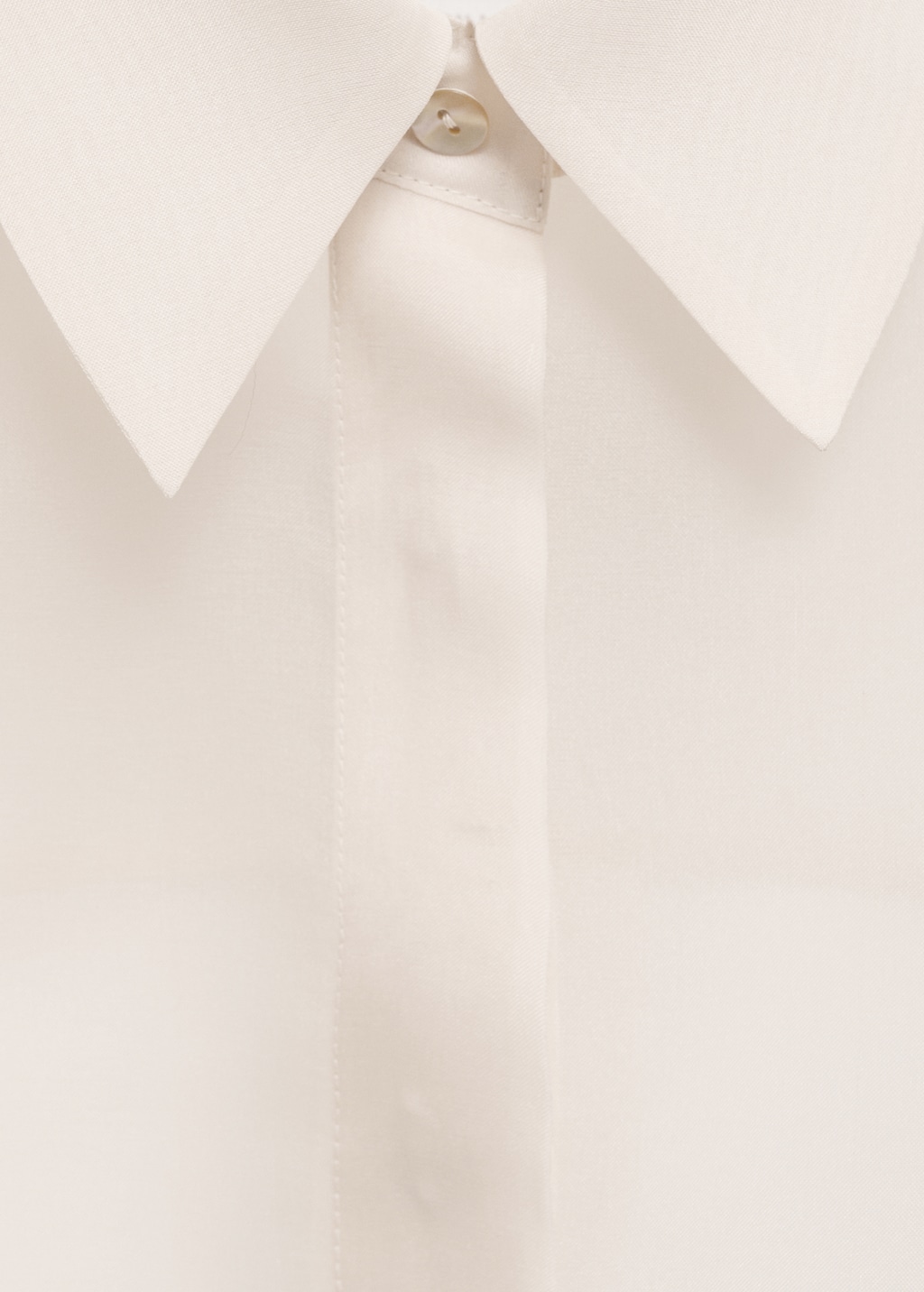 Mango Semi-transparent silk organza shirt